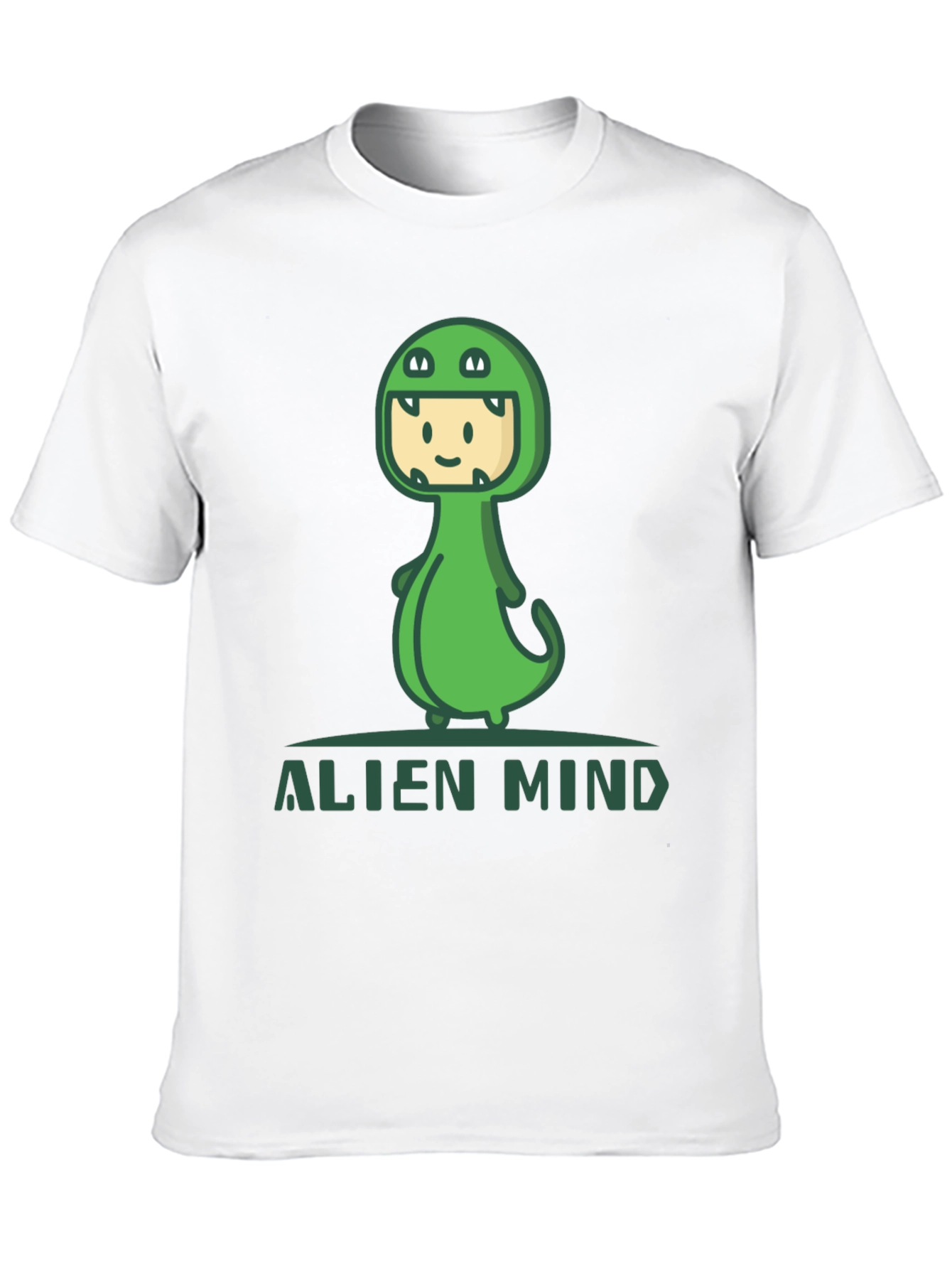 Black Alien Mind Dino Costume Graphic Tee view 10