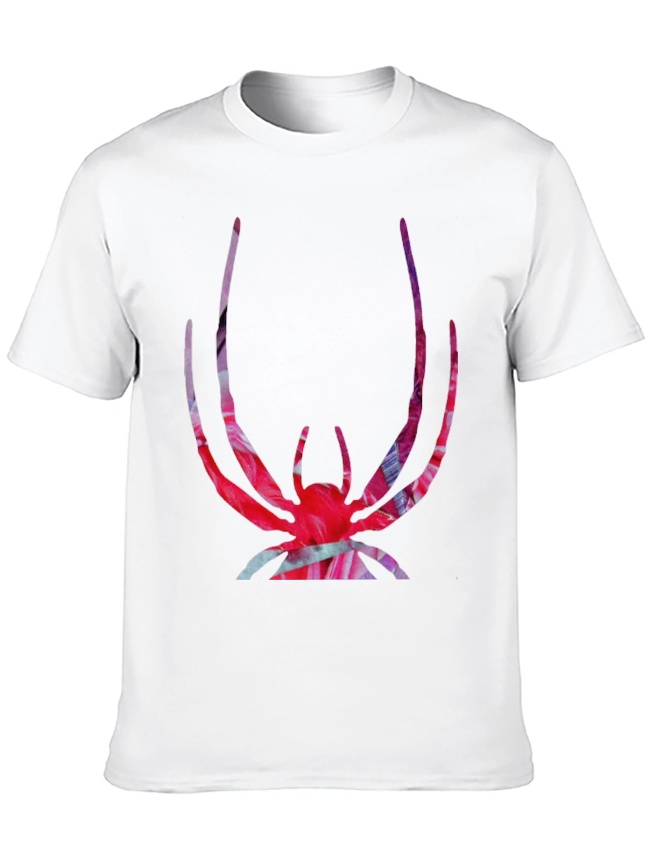 Black Bold Spider Graphic Tee - Vivid Print on Black view 10