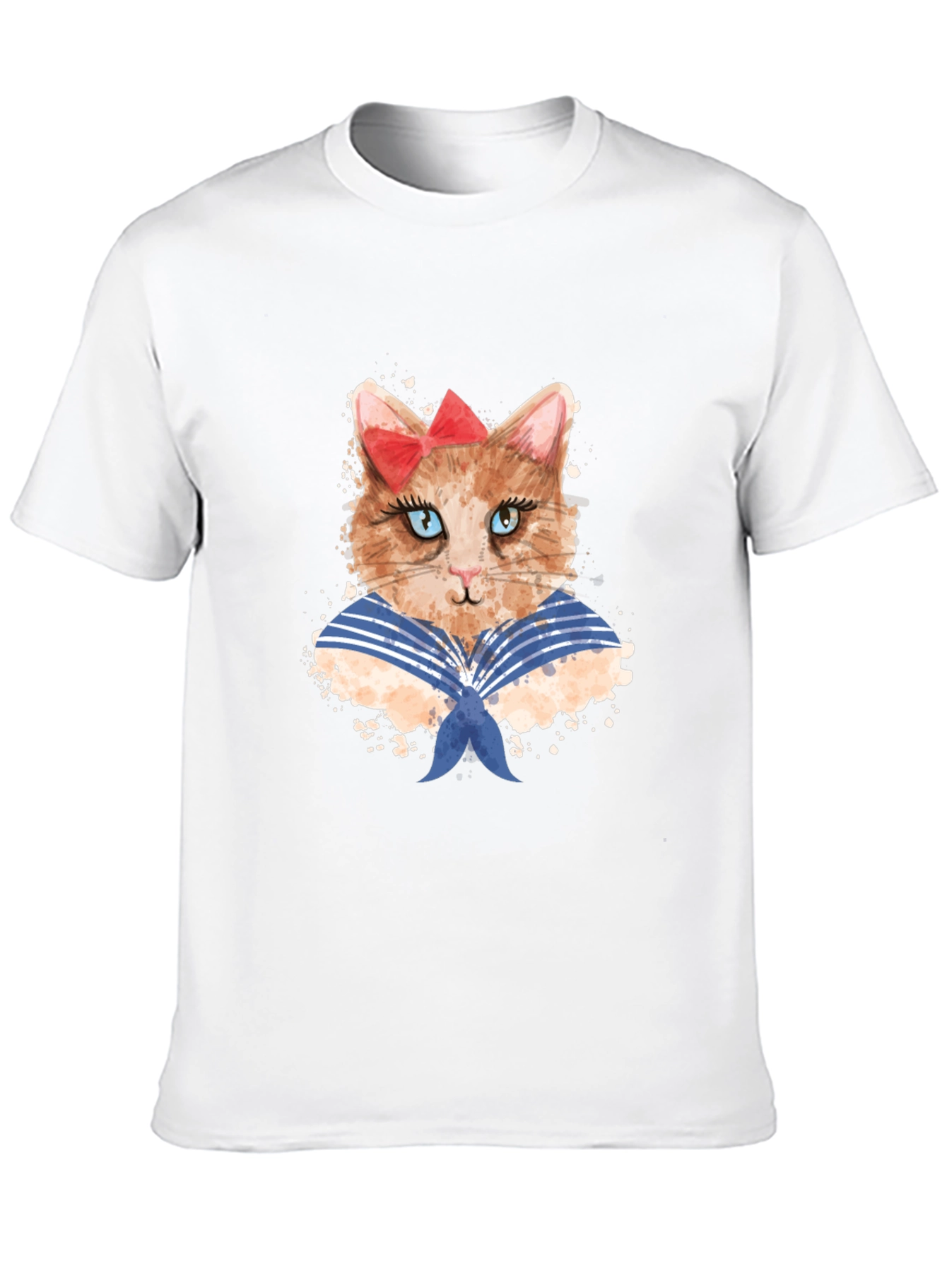 Black Sailor Cat T-Shirt view 10