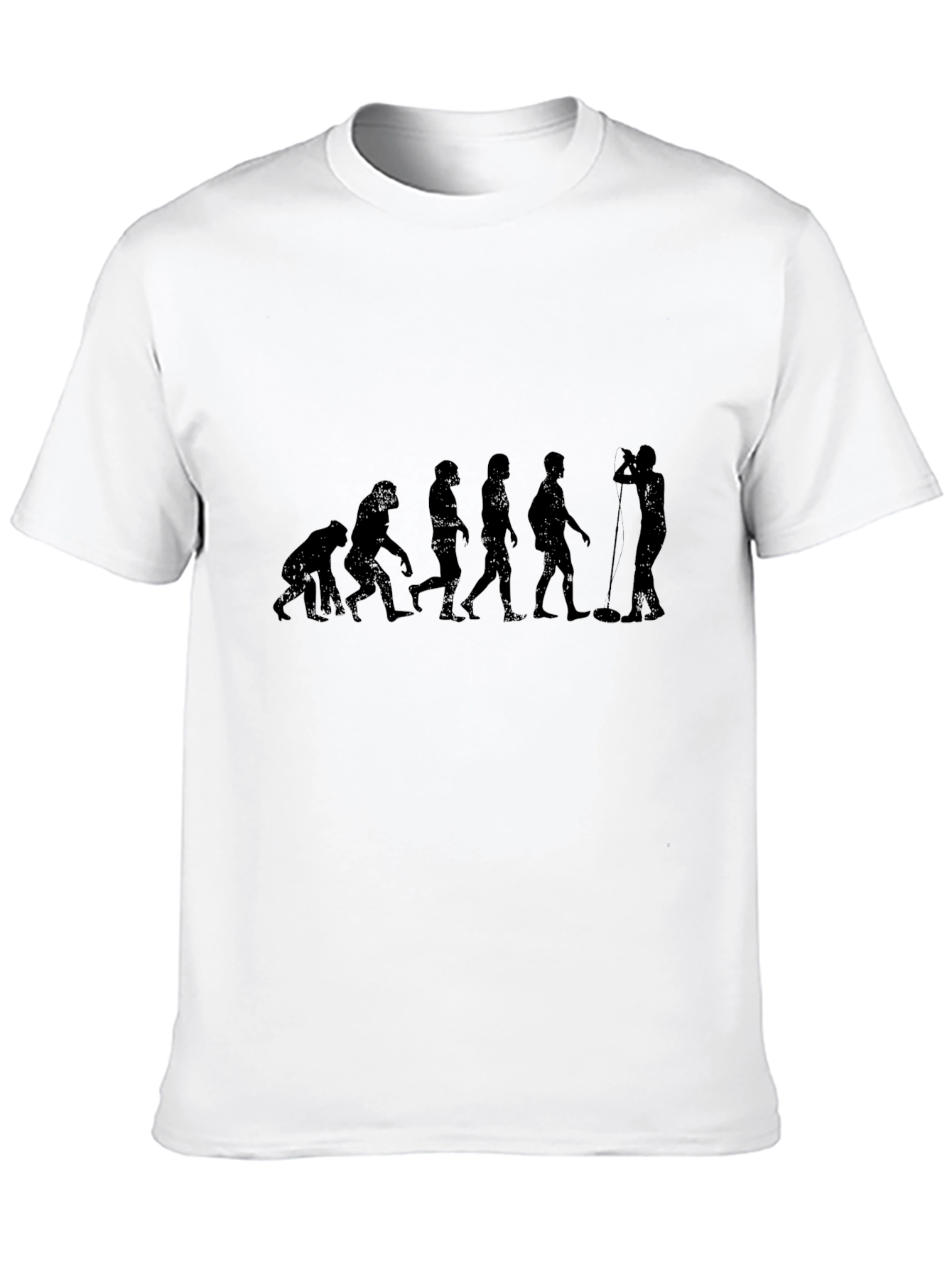 Black Evolution of Sound Man Black T-Shirt view 10