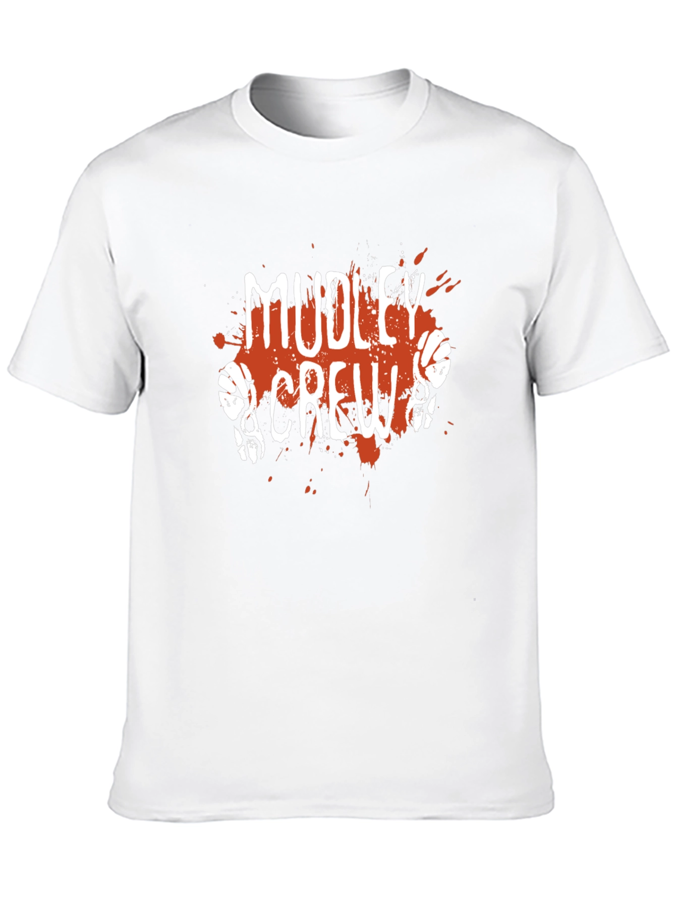 Black Mudley Crew Graphic T-Shirt - Basketball Skull Design view 10