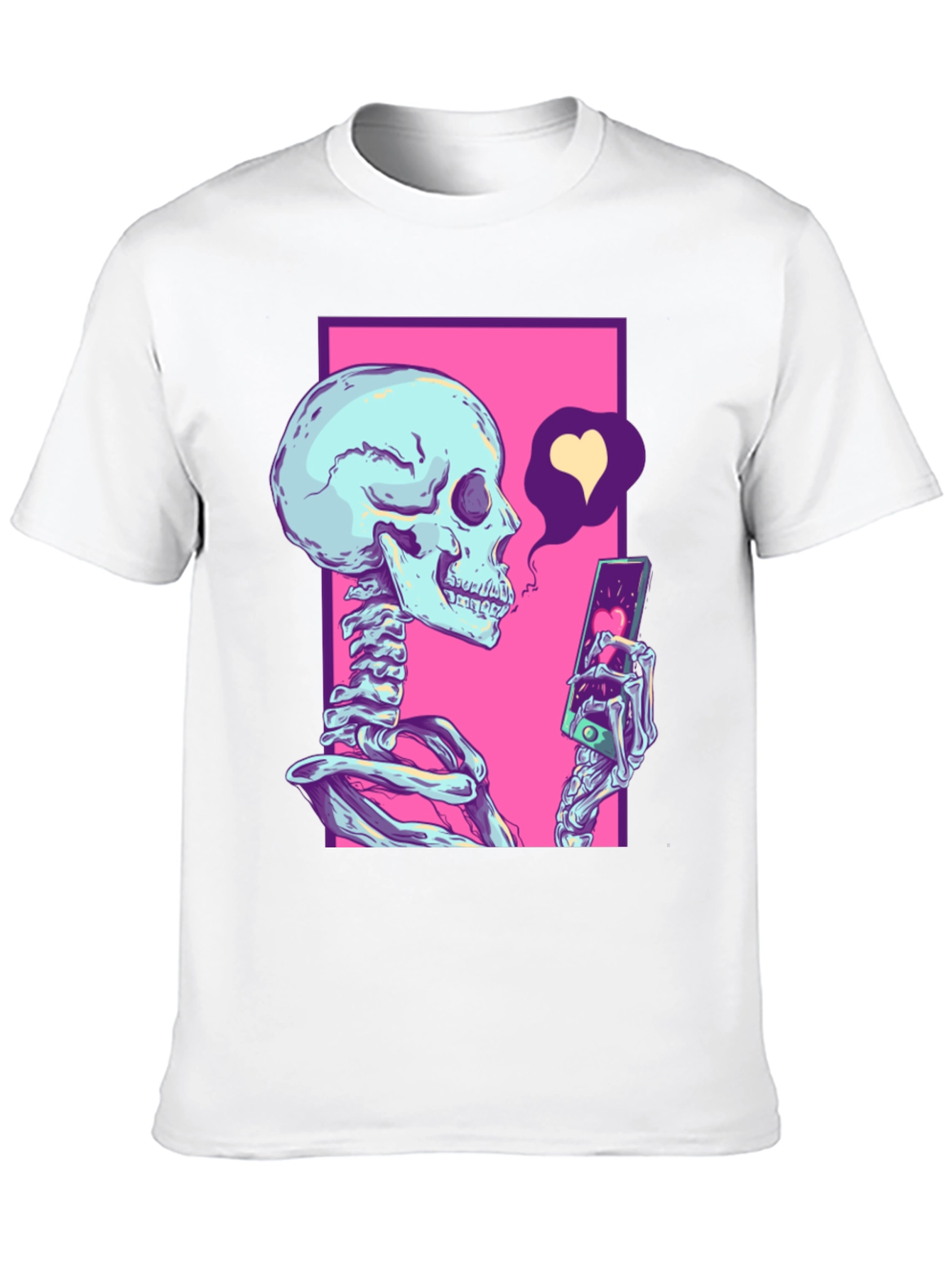 Black Trendy Skeleton Graphic T-Shirt view 10