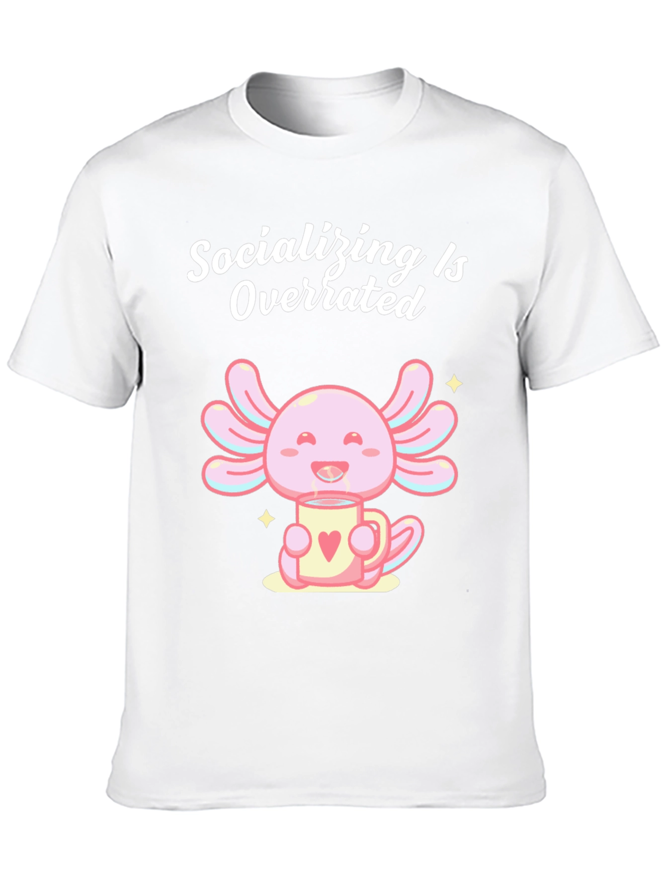 Socializing is Overrated Axolotl T-Shirt - 10