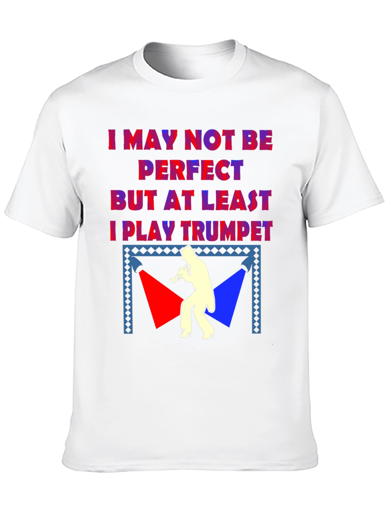 Black I Play Trumpet T-Shirt - Musician Humor Tee view 10