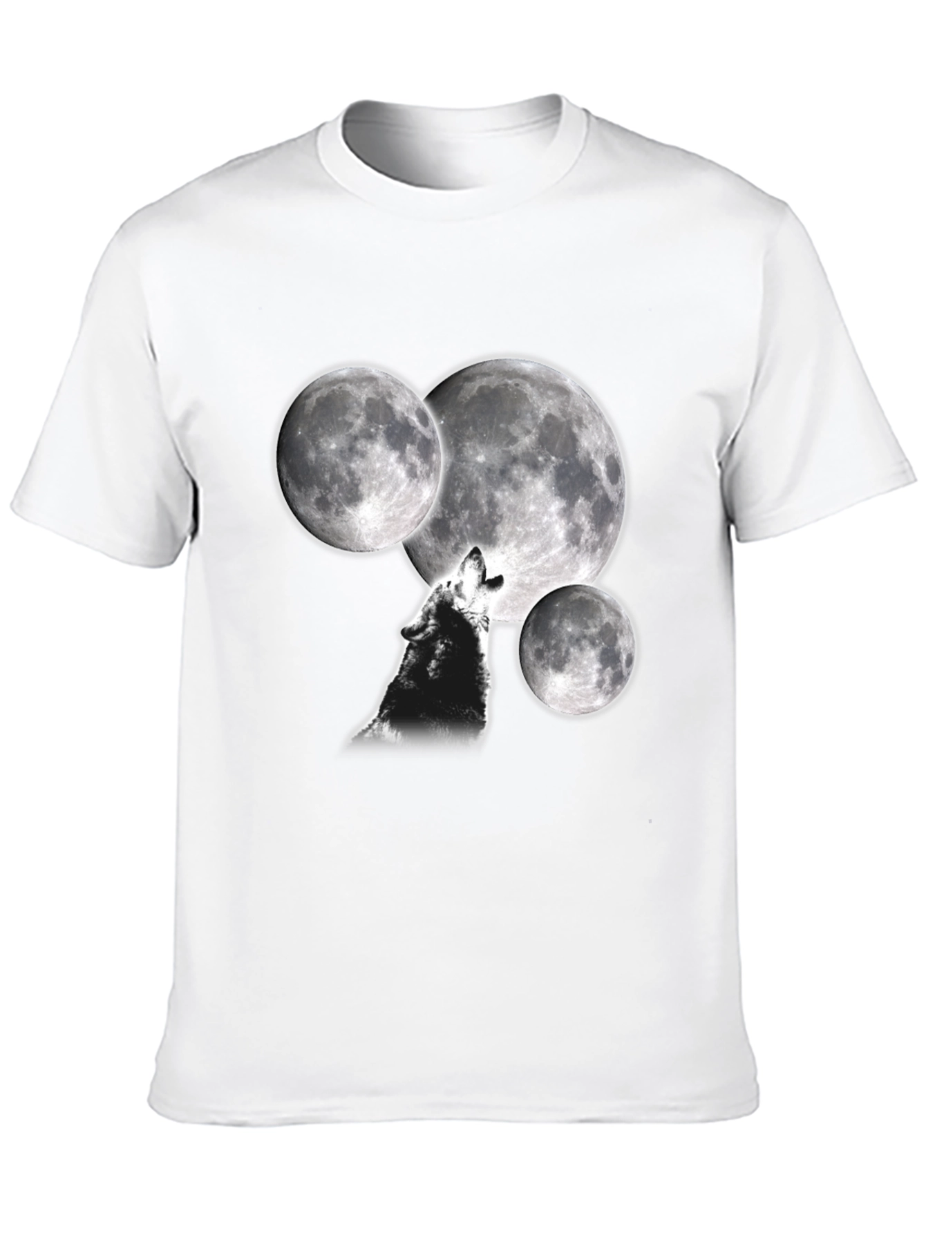 Black Wolf Moon T-Shirt - Black view 10