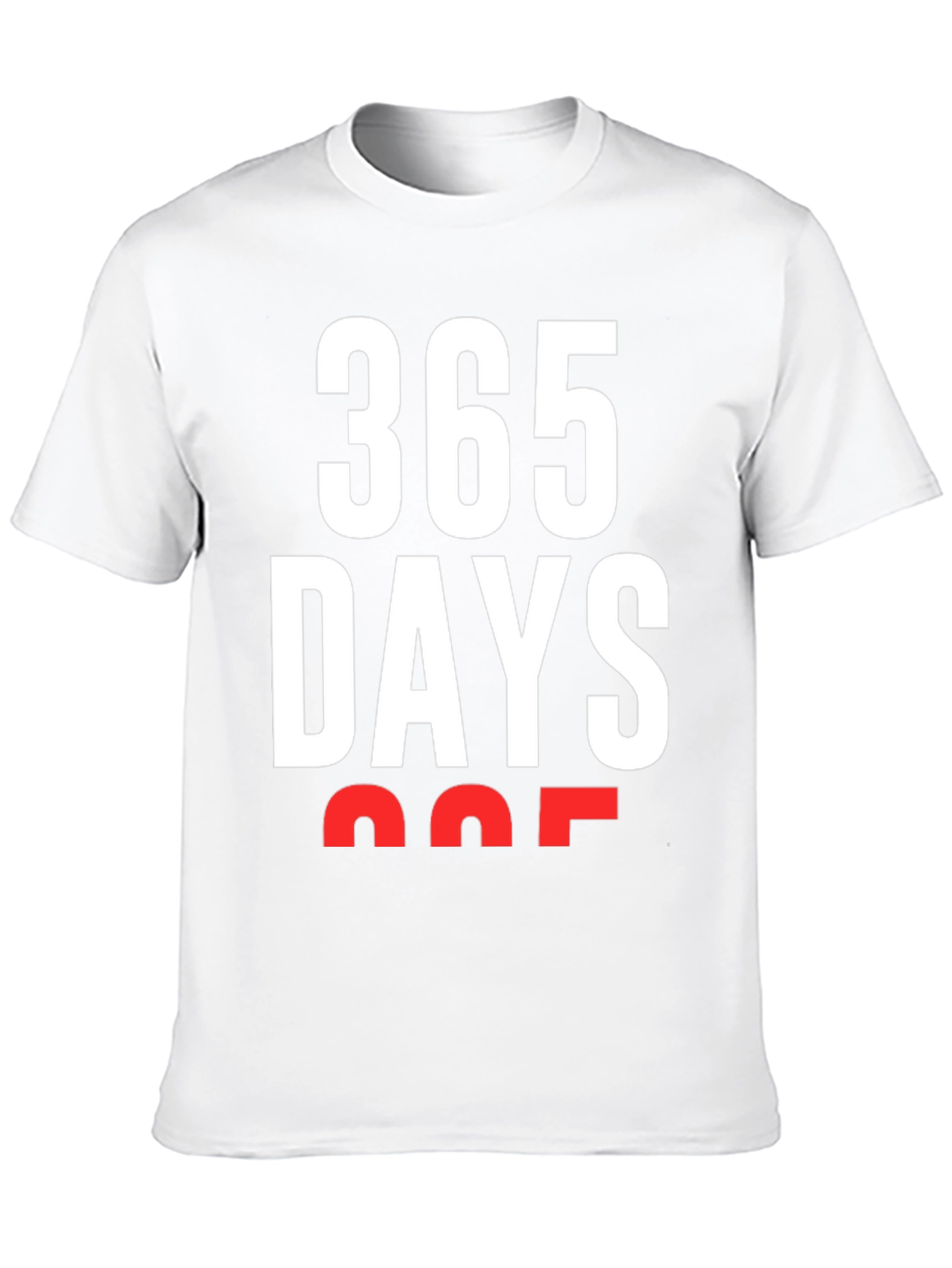 Black 365 Days T-Shirt - Bold Graphic Tee view 10