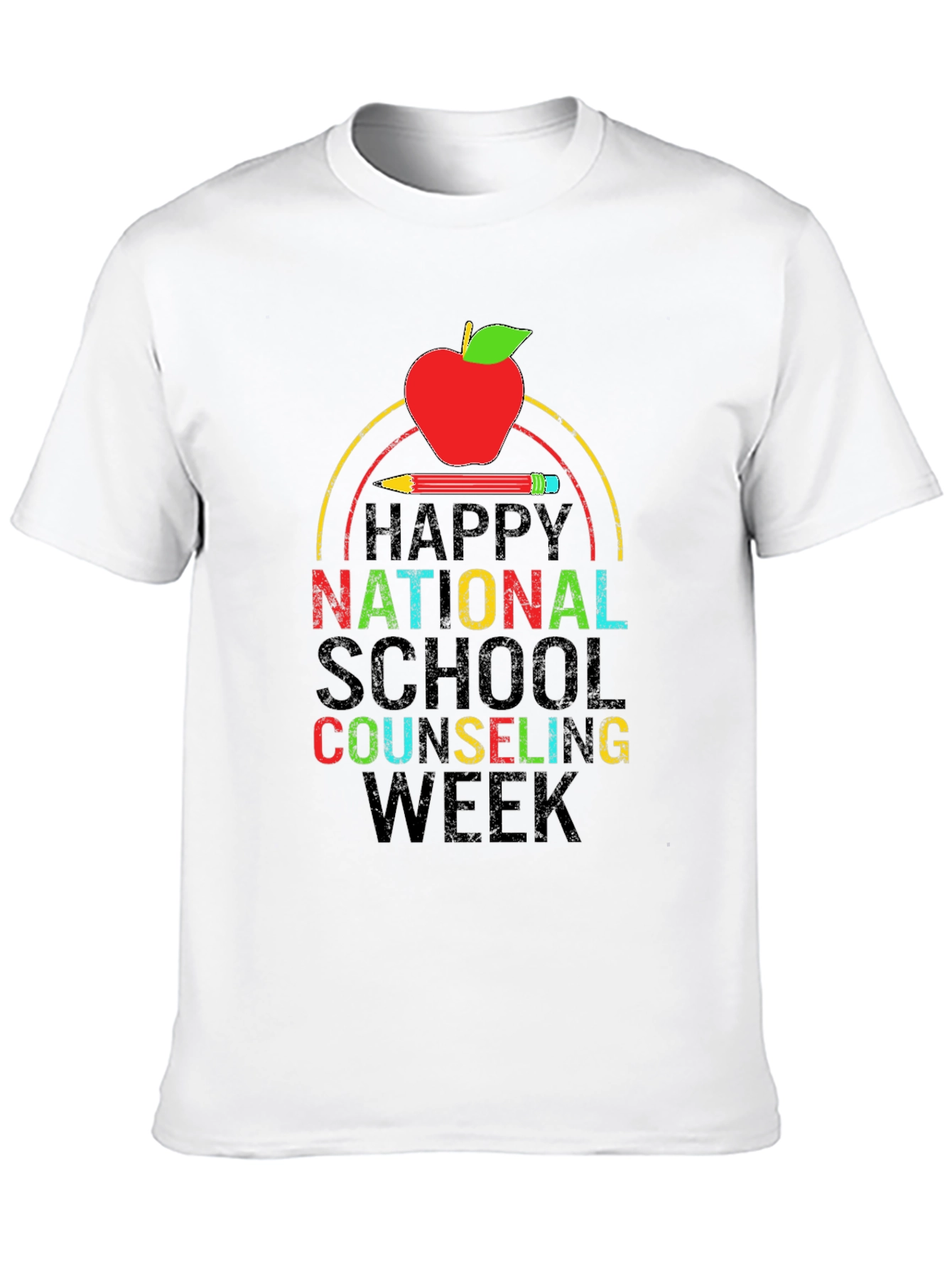 Black Happy National School Counseling Week T-Shirt view 10