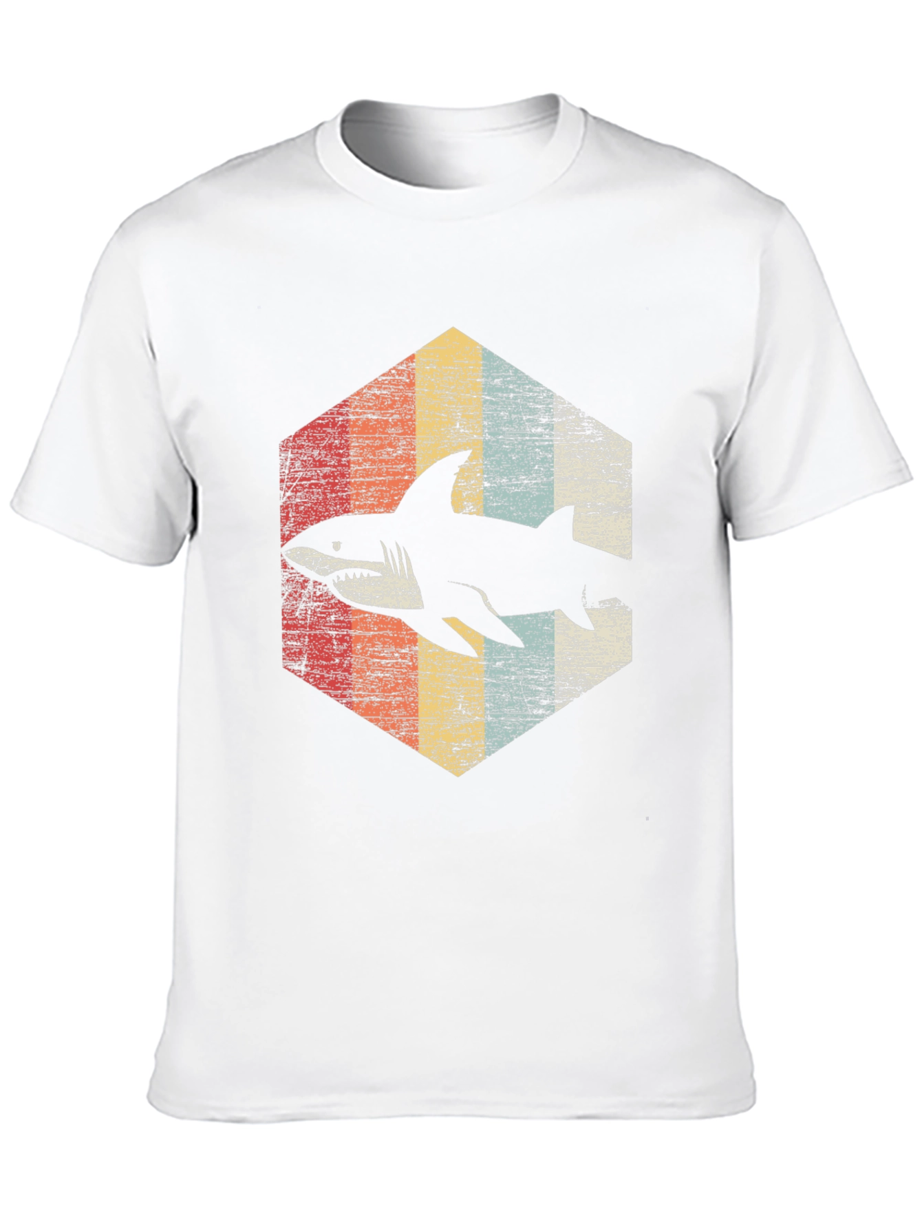Black Retro Shark Graphic T-Shirt - Vintage Style view 10