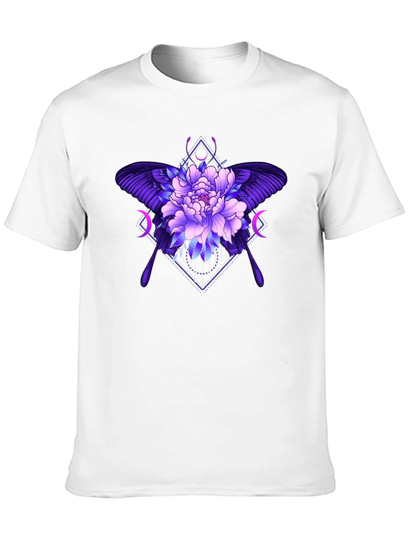 Black Floral Butterfly Graphic Tee - Black view 10