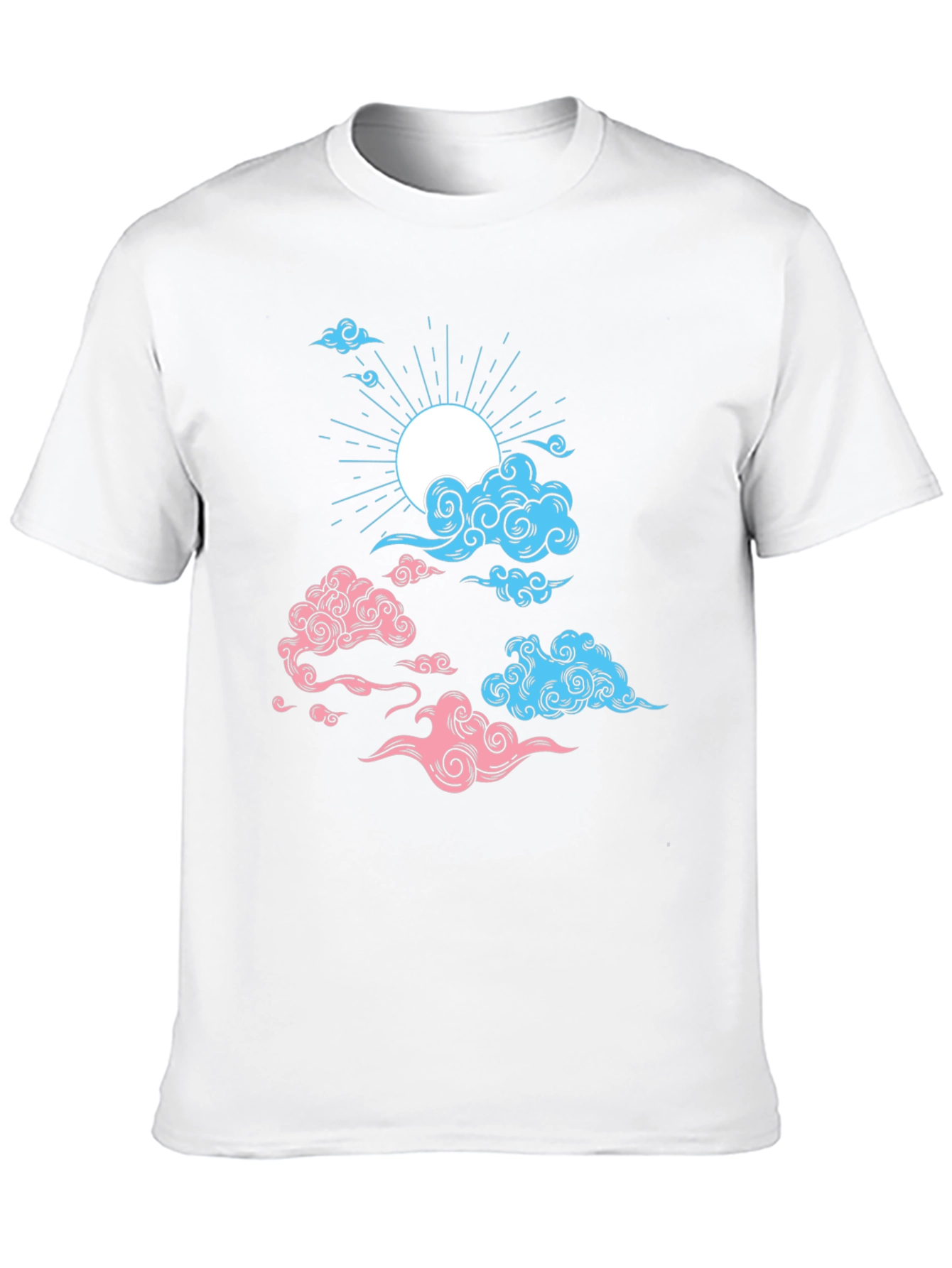 Black Trans Pride Clouds T-Shirt - Stylish & Supportive Apparel view 10