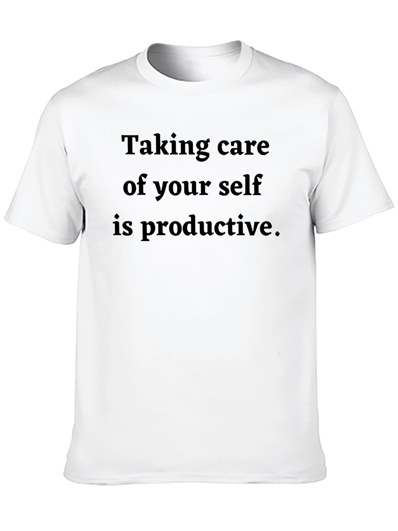 Black Self Care Is Productive Black T-Shirt view 10