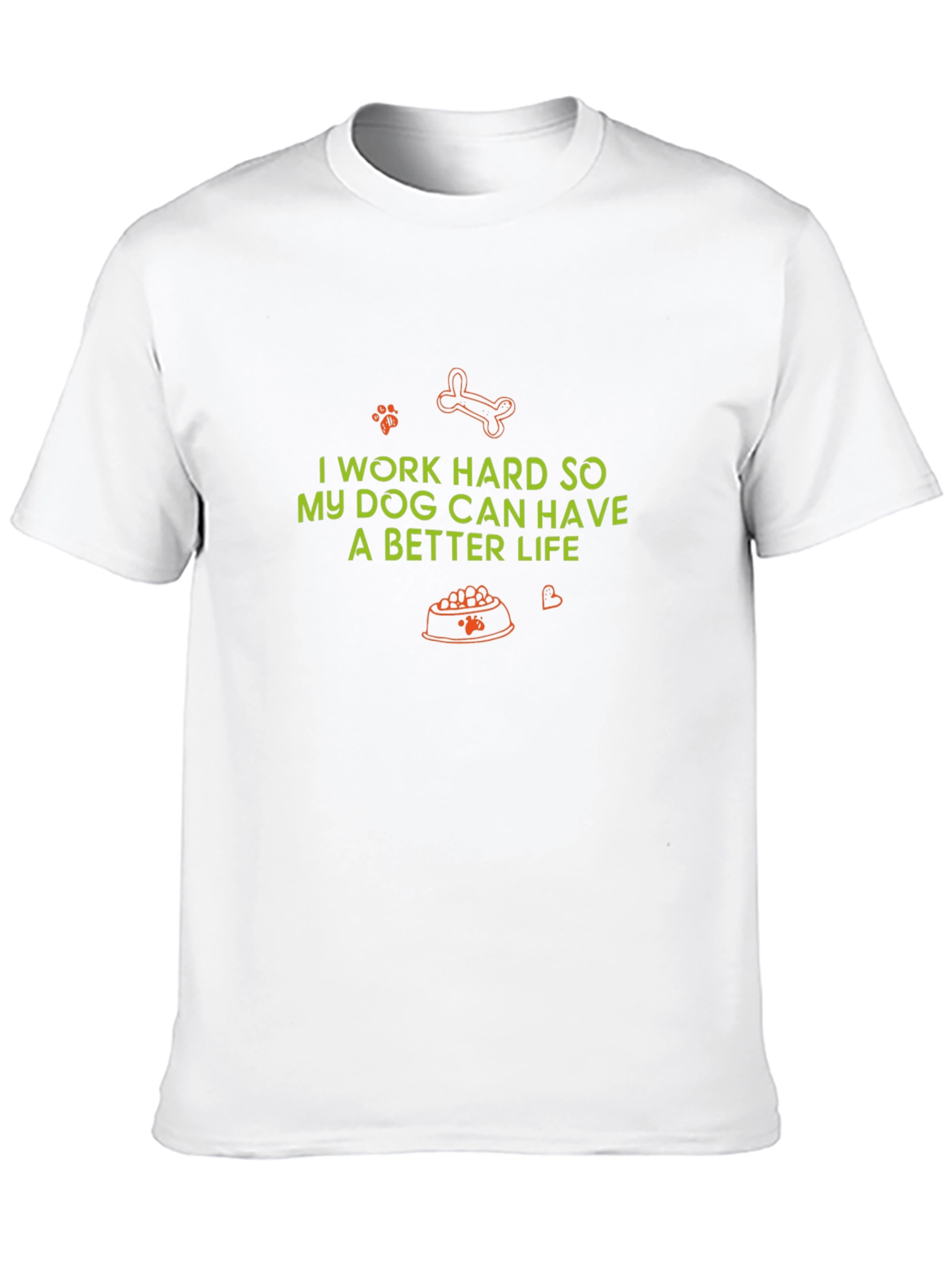 Black Dog Lover's Tee: I Work Hard for My Dog's Better Life view 10
