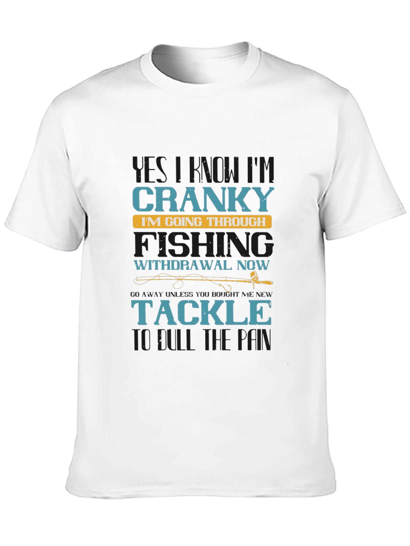 Black Cranky Fishing Withdrawal T-Shirt view 10
