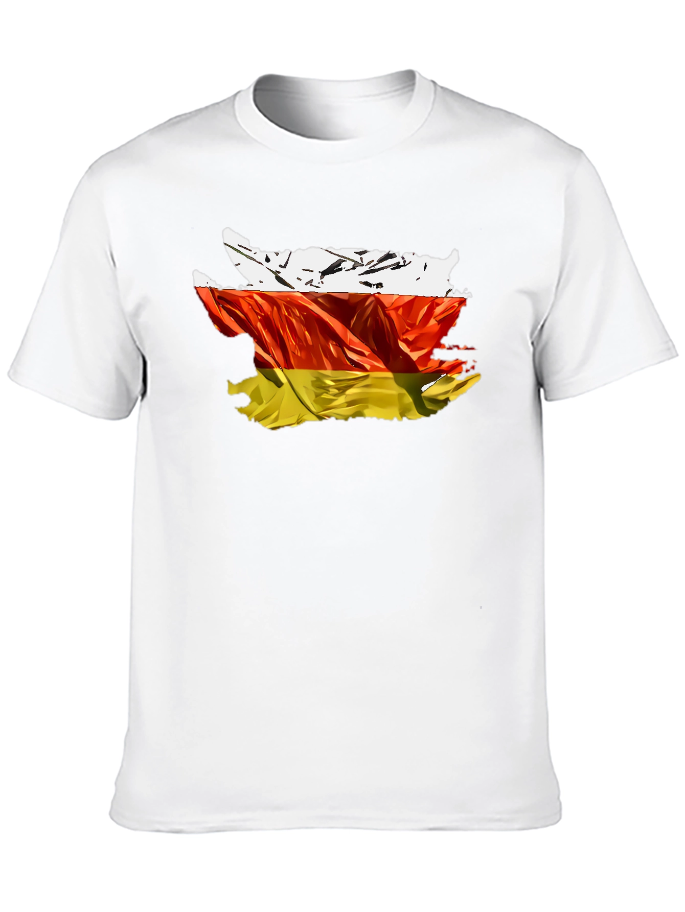 Black South Ossetia Flag Graphic Tee view 10
