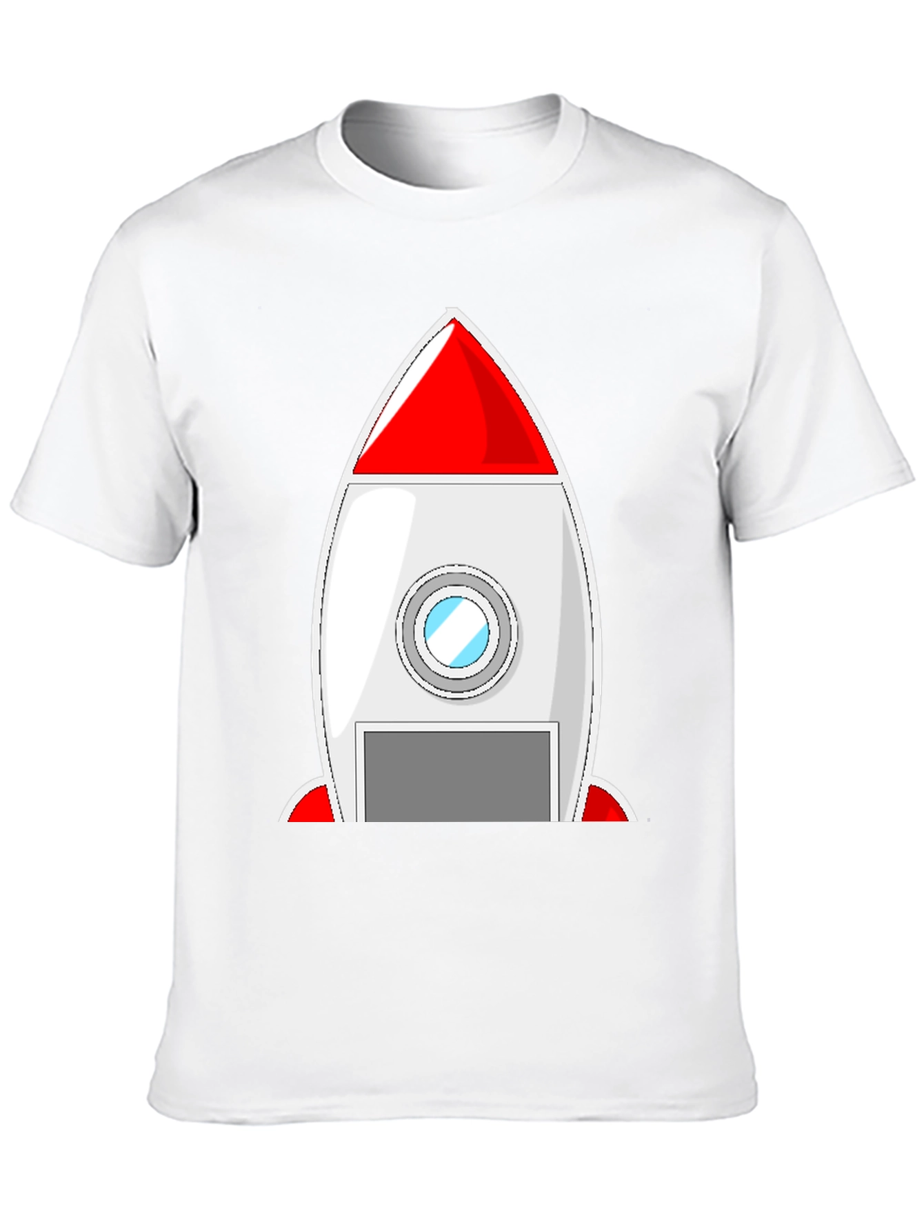 Black Rocket Ship Graphic Tee - Blast Off in Style! view 10