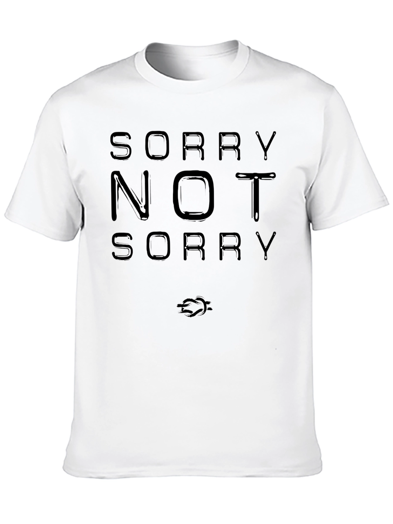 Black Sorry Not Sorry Graphic T-Shirt view 10