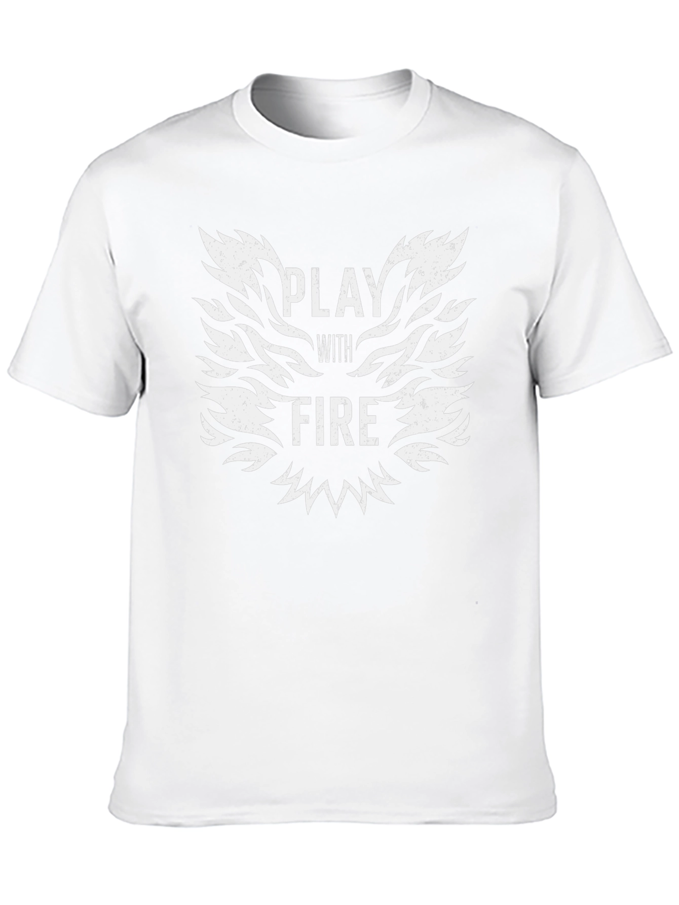Black Play With Fire Graphic Tee - Black Cotton T-Shirt view 10