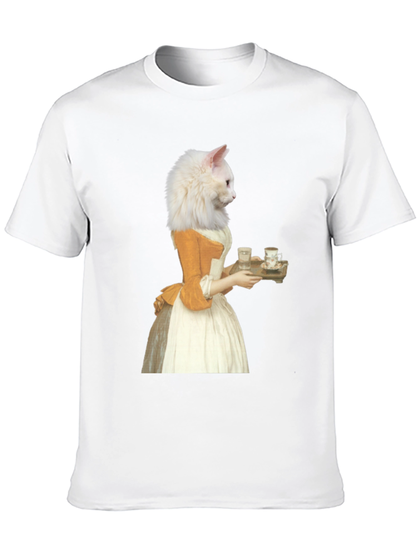 Black Cat Marie Antoinette Graphic T-Shirt view 10
