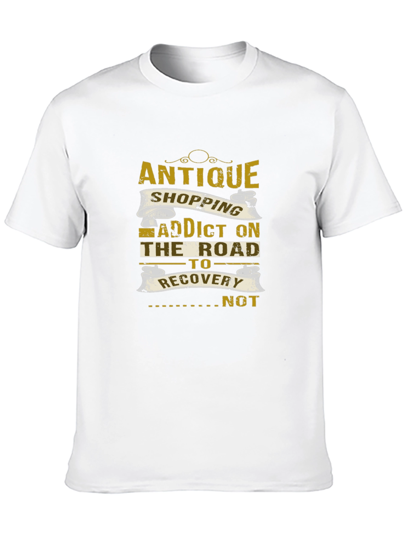 Black Antique Shopping Addict T-Shirt view 10
