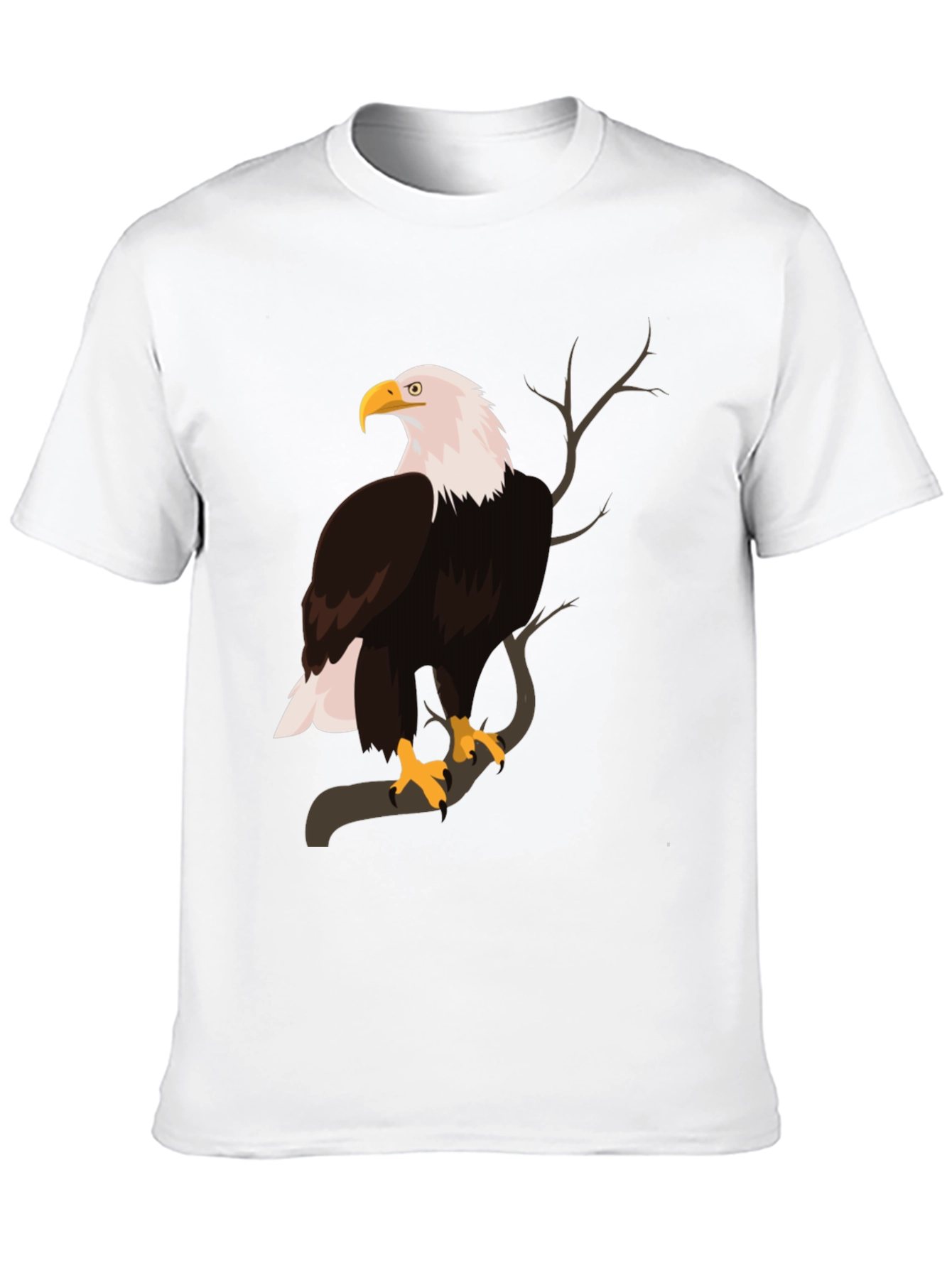 Black Bald Eagle Graphic Print T-Shirt view 10