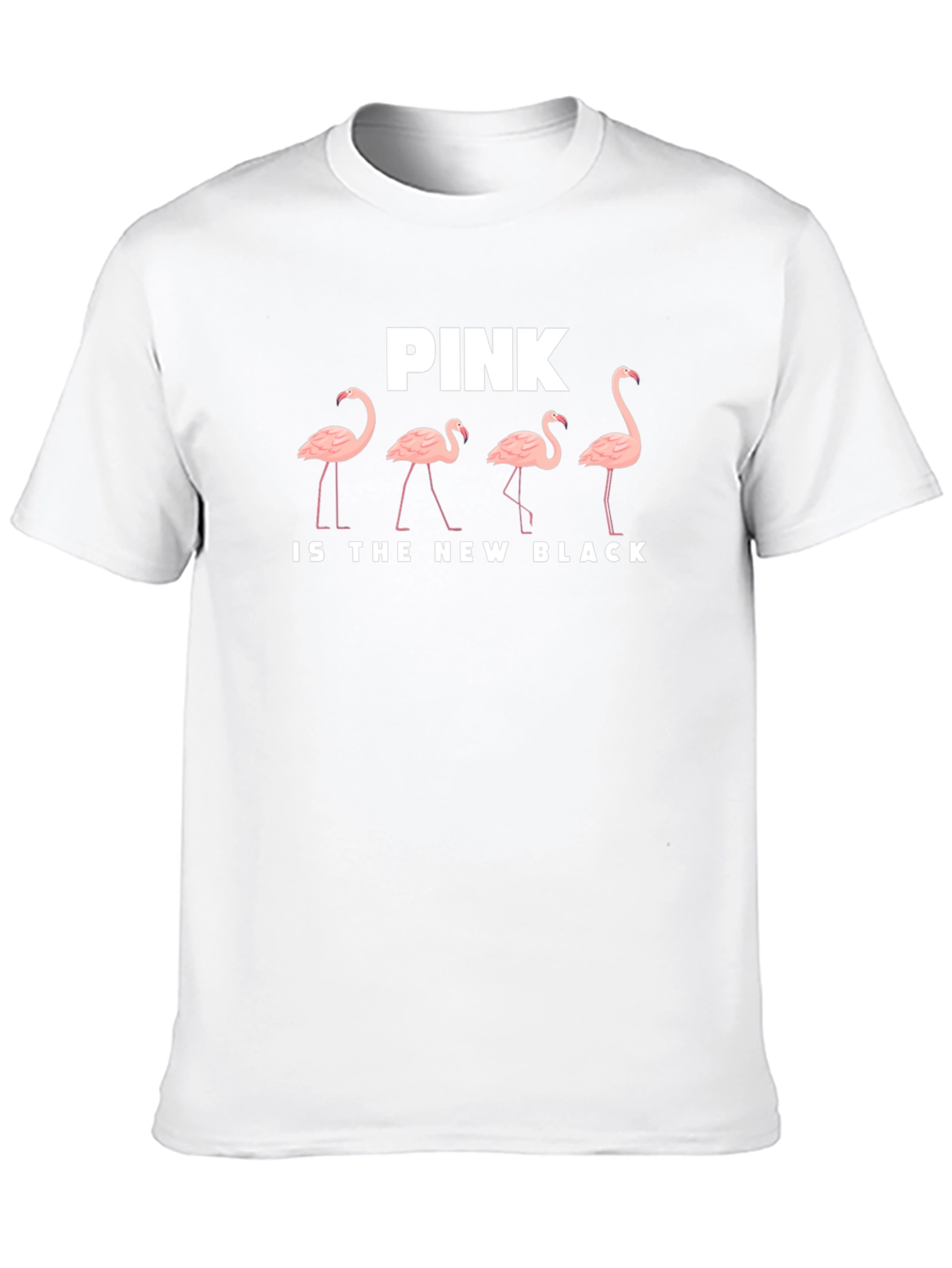Black Pink Flamingo T-Shirt: Pink Is The New Black view 10