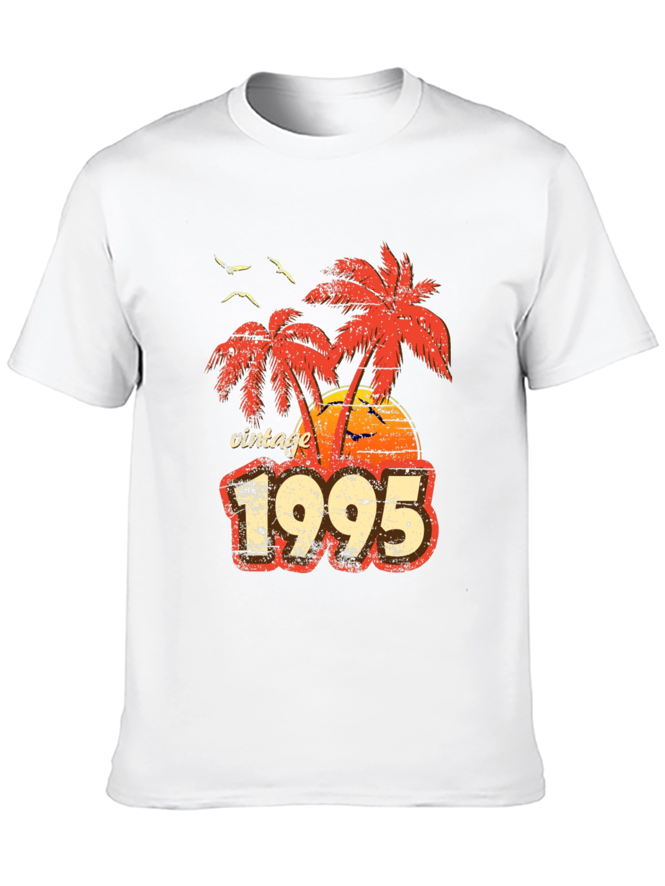 Black Vintage 1995 Palm Tree Graphic T-Shirt view 10