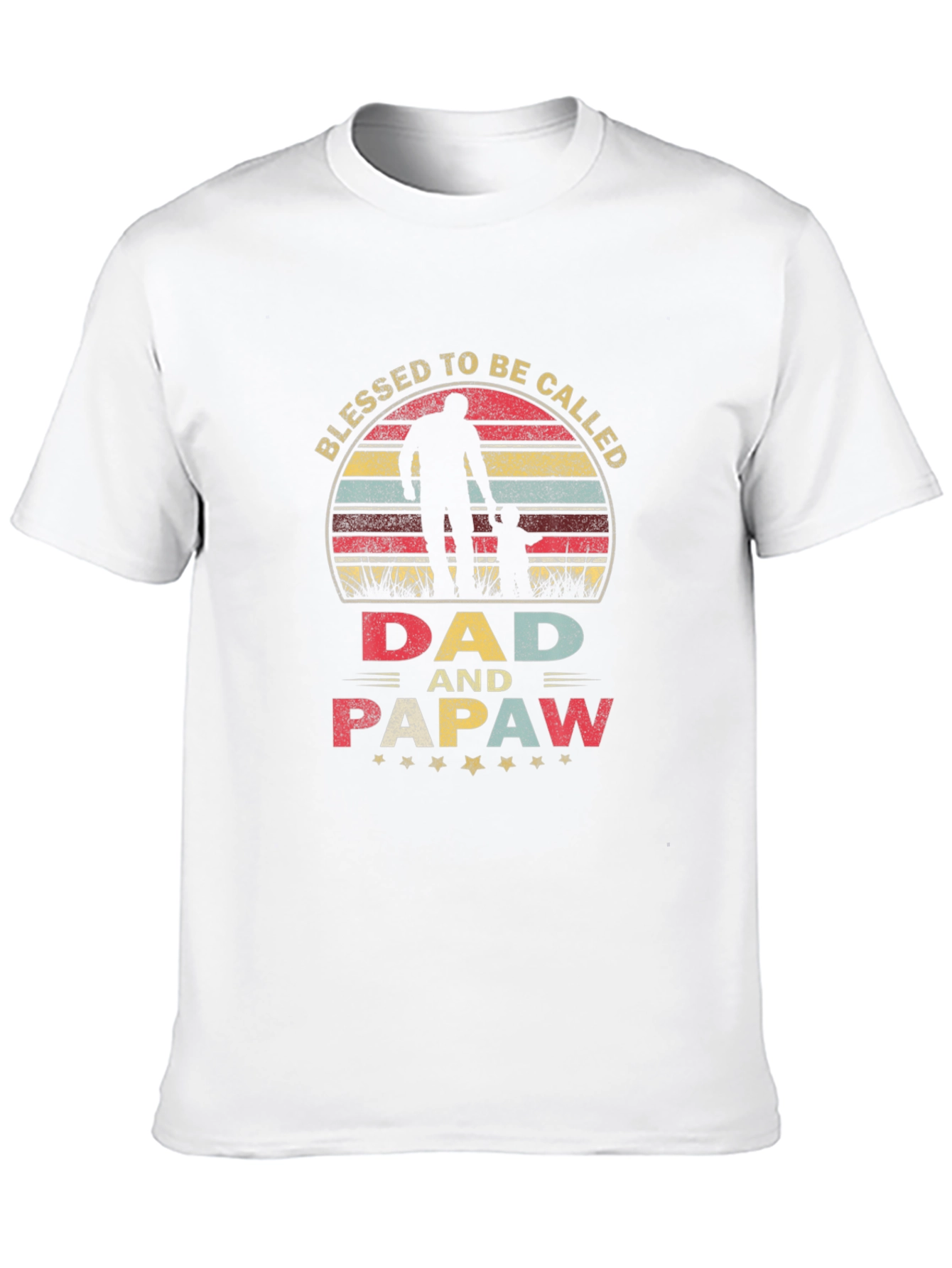 Black Blessed Dad & Papaw Graphic Tee view 10