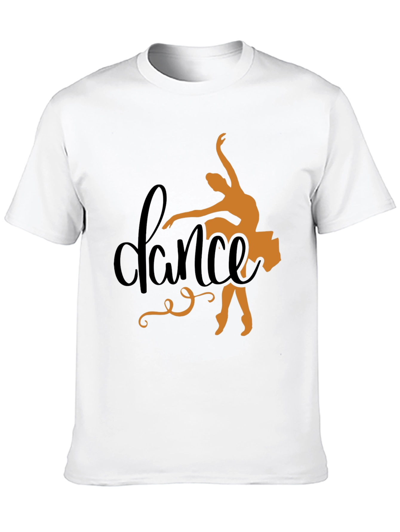 Black Dance Silhouette Black Tee - Artistic Dancer Shirt view 10
