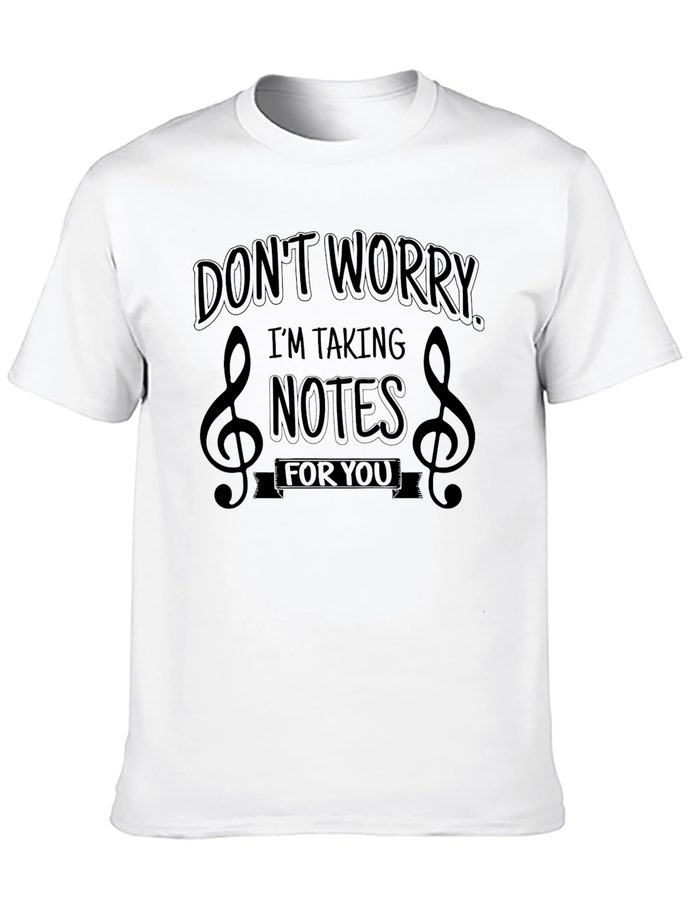 Black Don't Worry I'm Taking Notes for You T-Shirt view 10