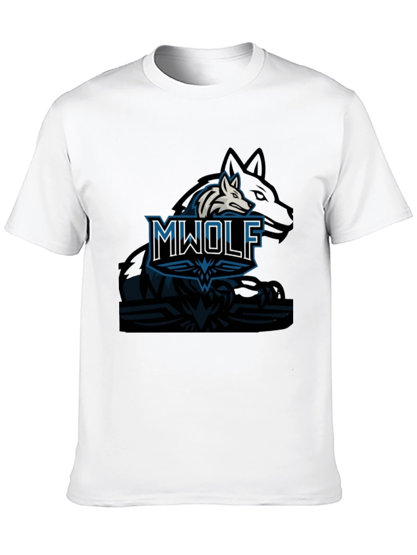 Black MWOLF Graphic T-Shirt - Black, Casual Wear view 10