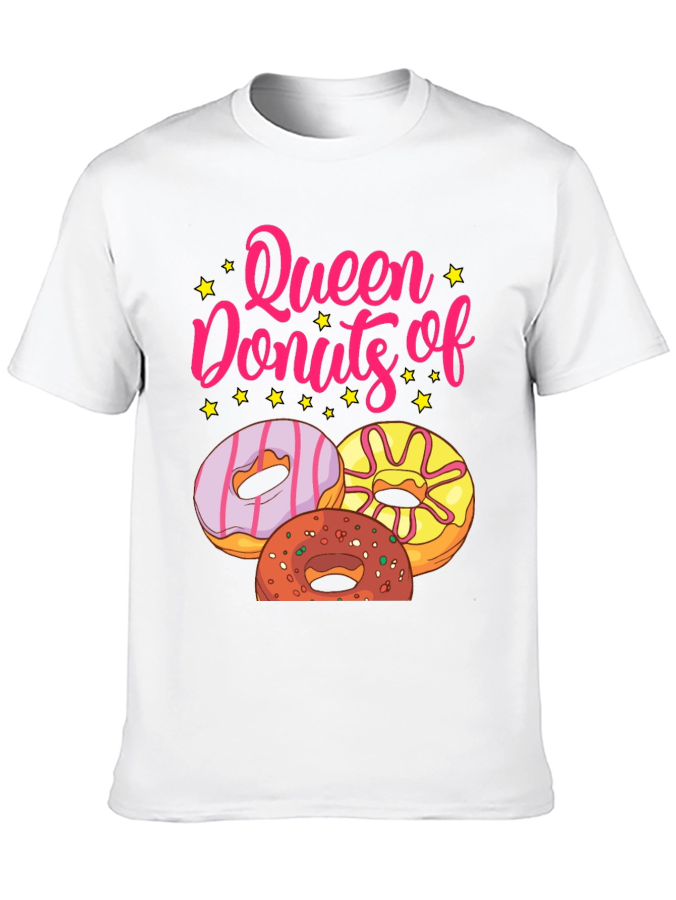 Black Queen of Donuts T-Shirt - Black Graphic Tee view 10