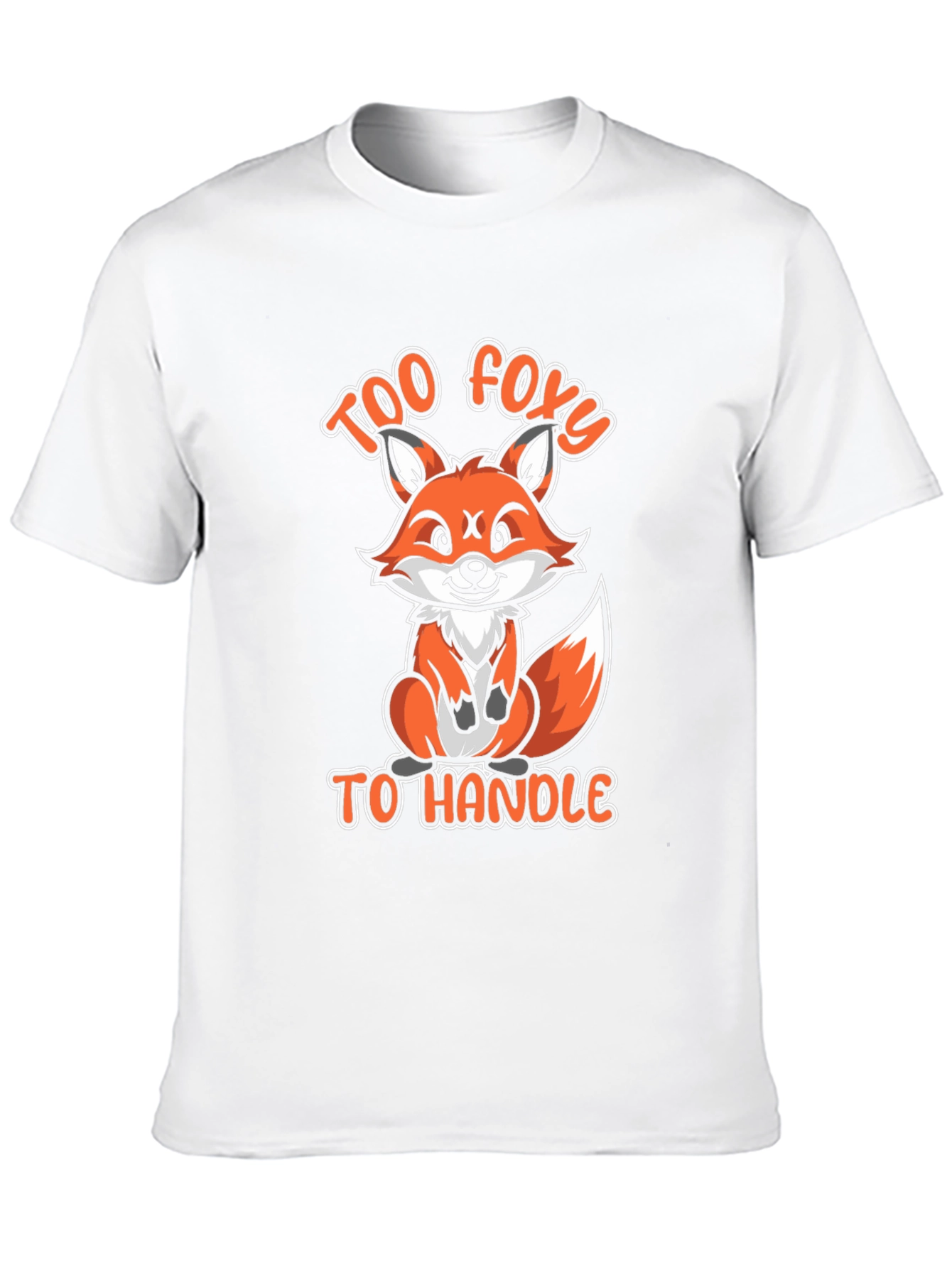 Black Too Foxy To Handle Funny Fox Graphic T-Shirt view 10
