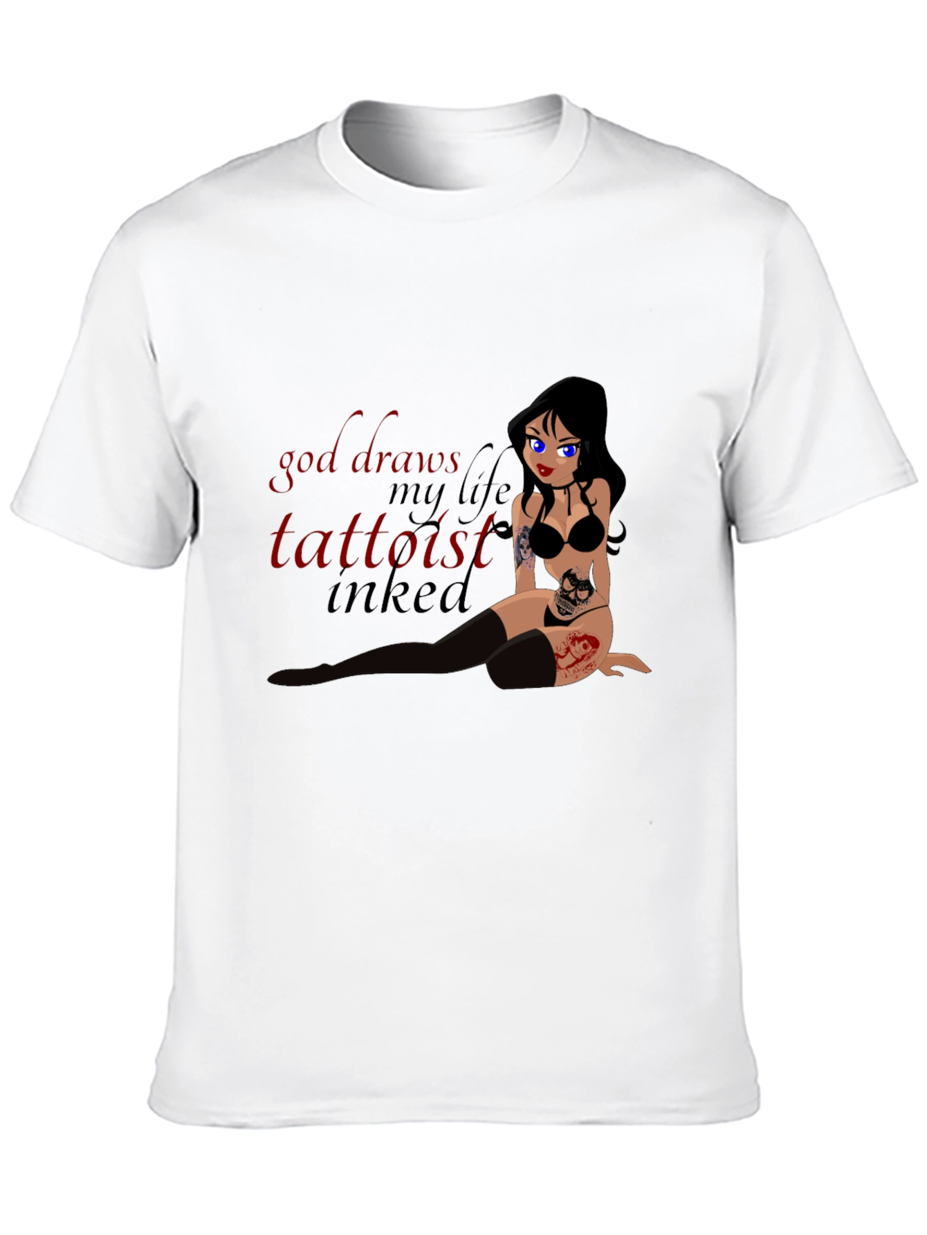 Black Inked Tattooist T-Shirt view 10