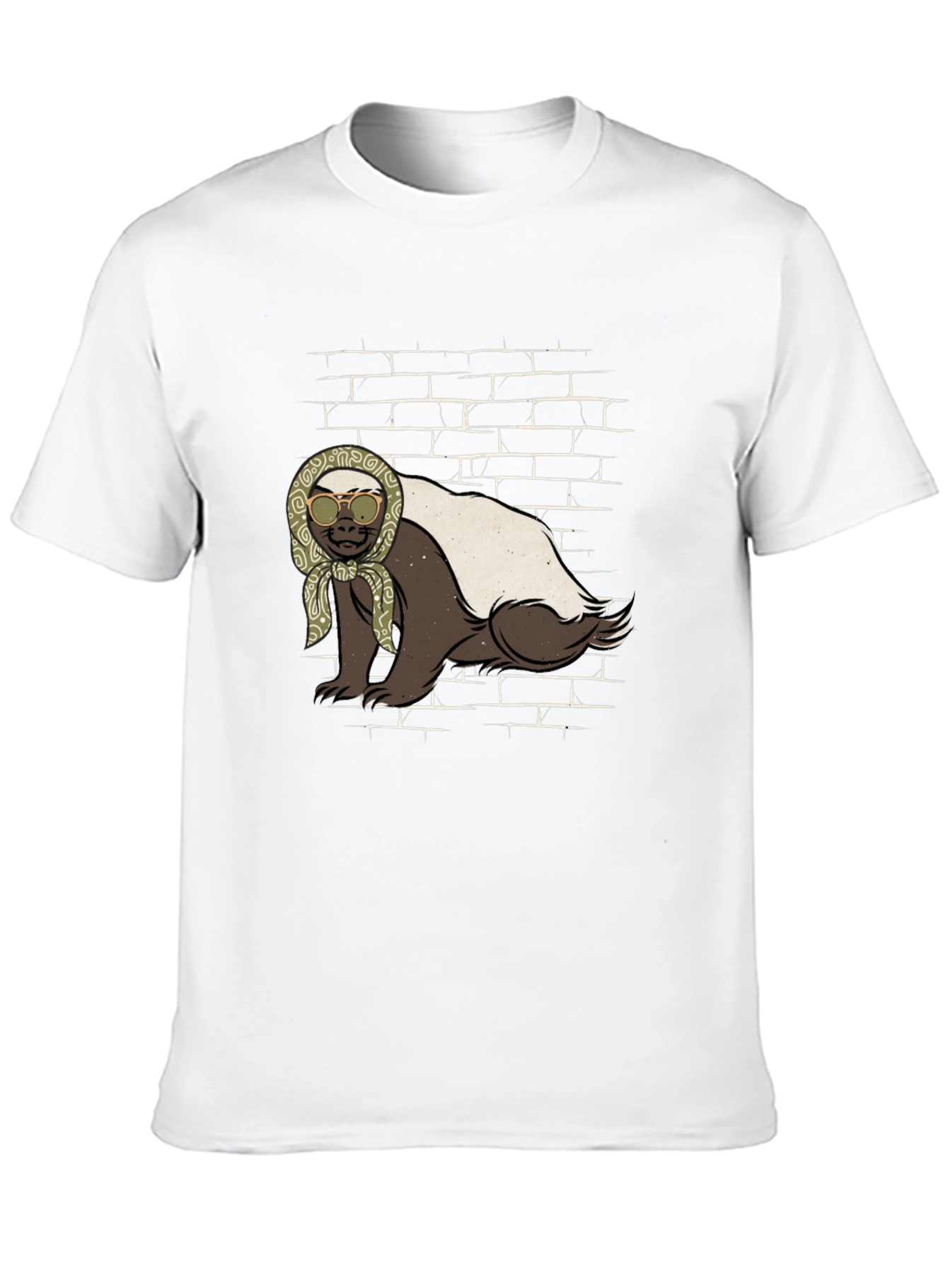 Black Honey Badger T-Shirt - Babushka Style view 10
