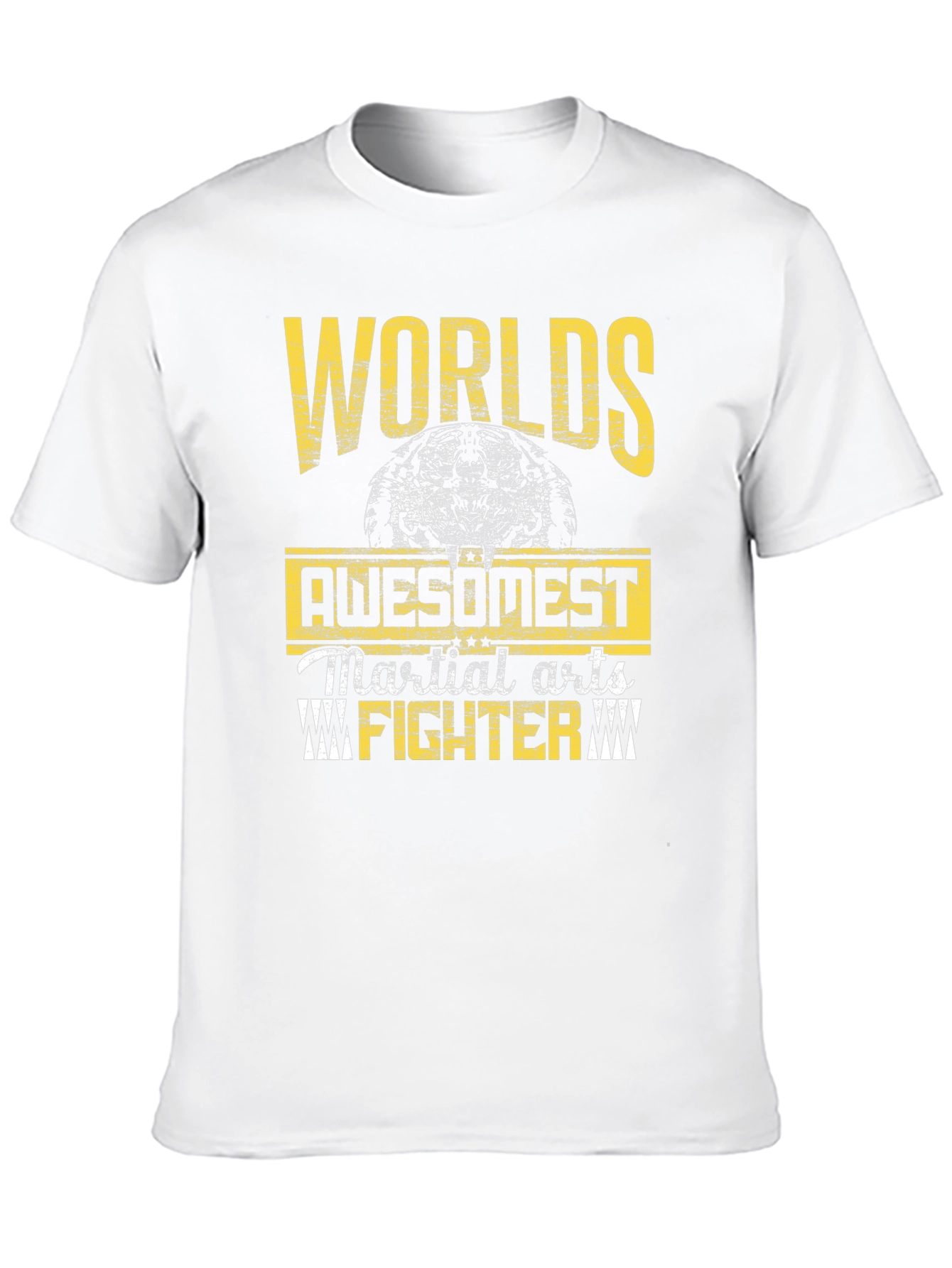 Black Worlds Awesomest Martial Arts Fighter Graphic T-Shirt view 10