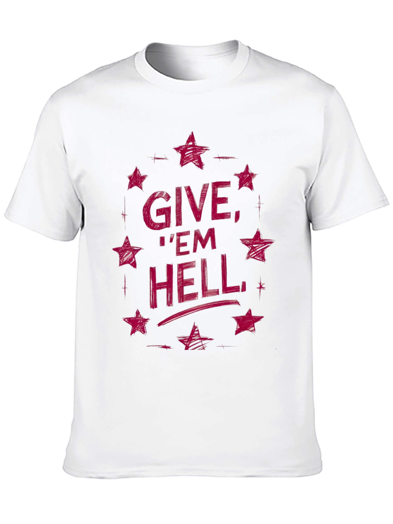 Black Give 'Em Hell Graphic Tee - Black view 10