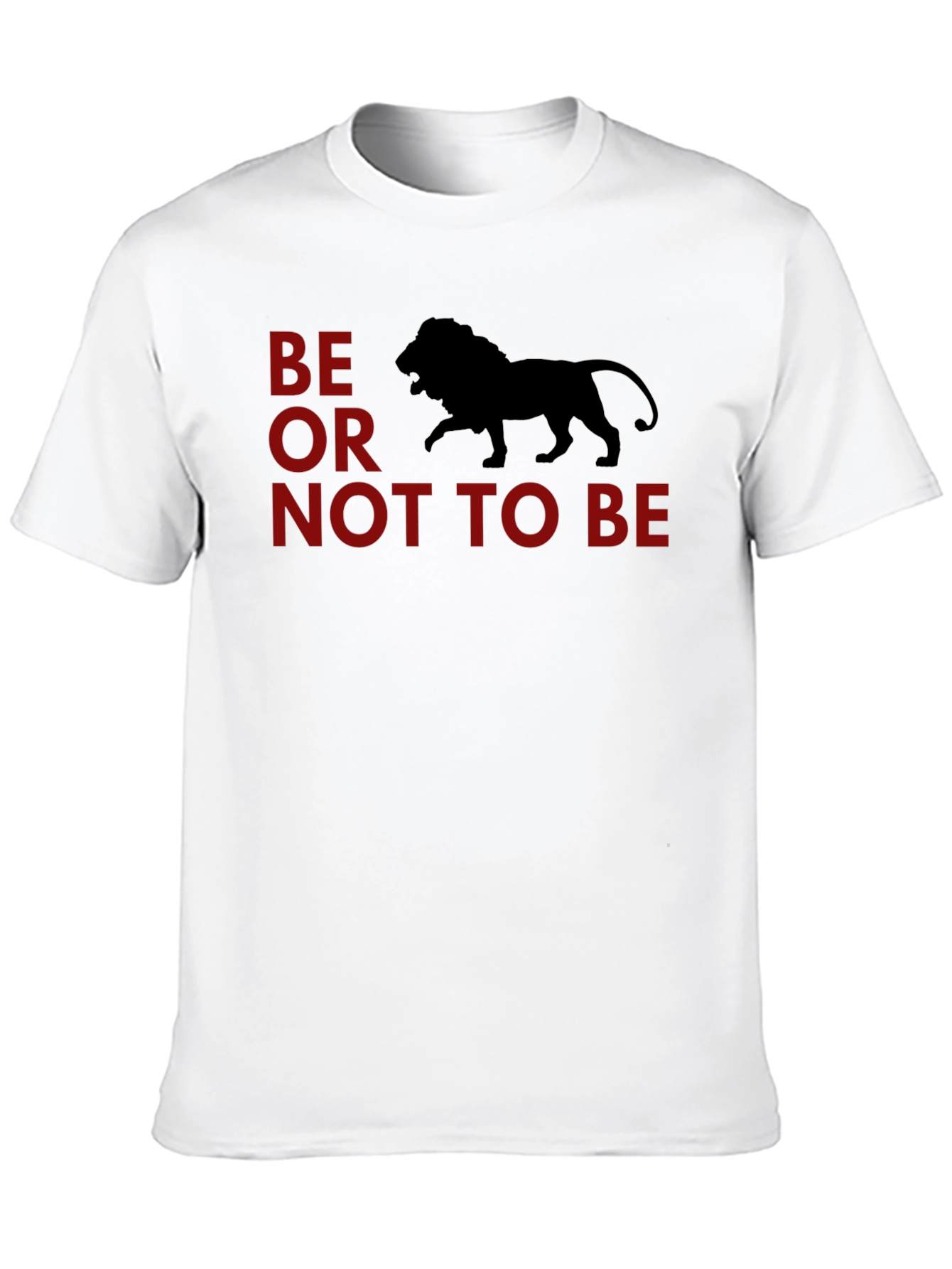 Black Be A Lion T-Shirt: Motivational Graphic Tee view 10