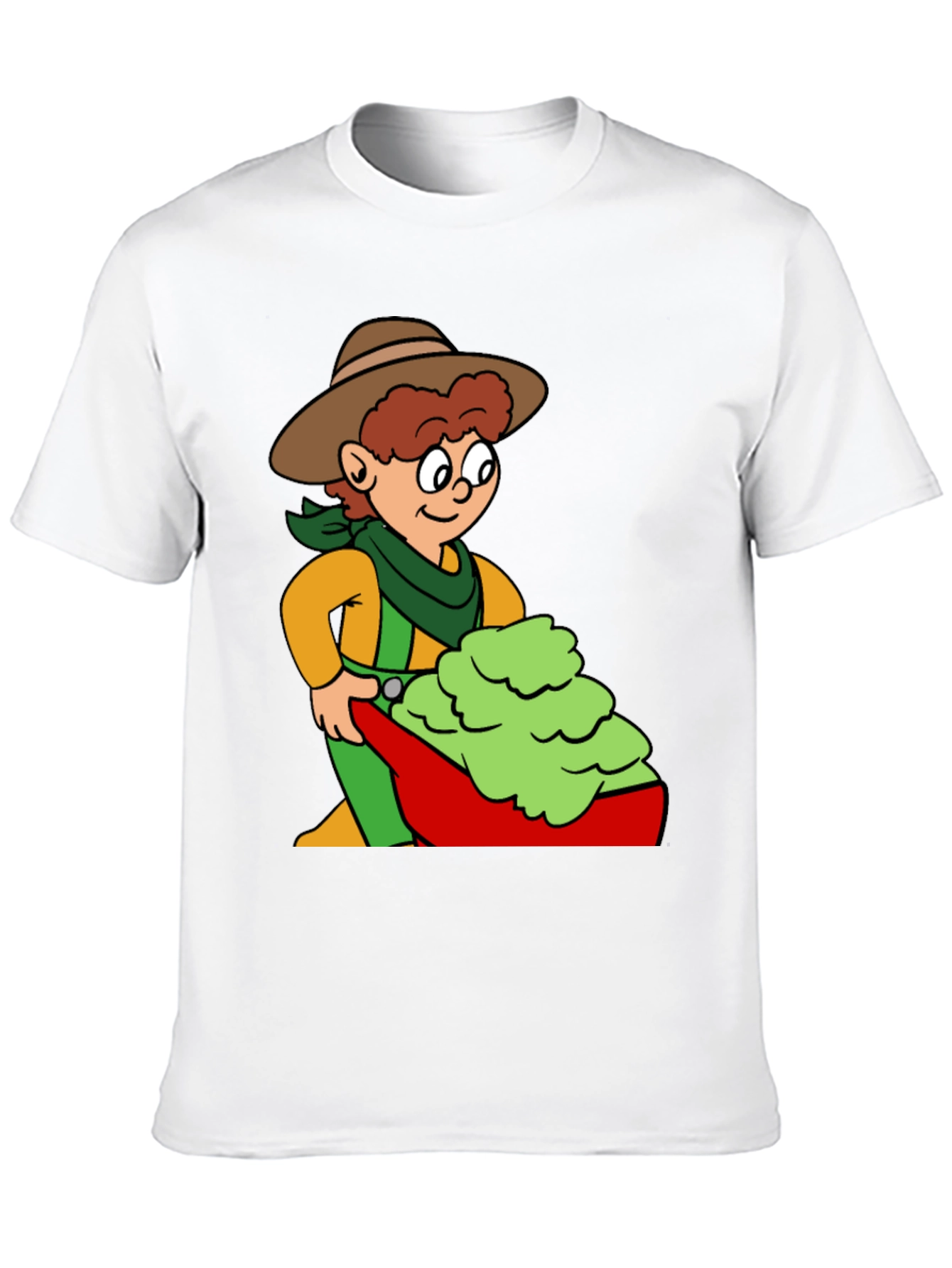 Black Cartoon Cowboy Avocado T-Shirt view 10