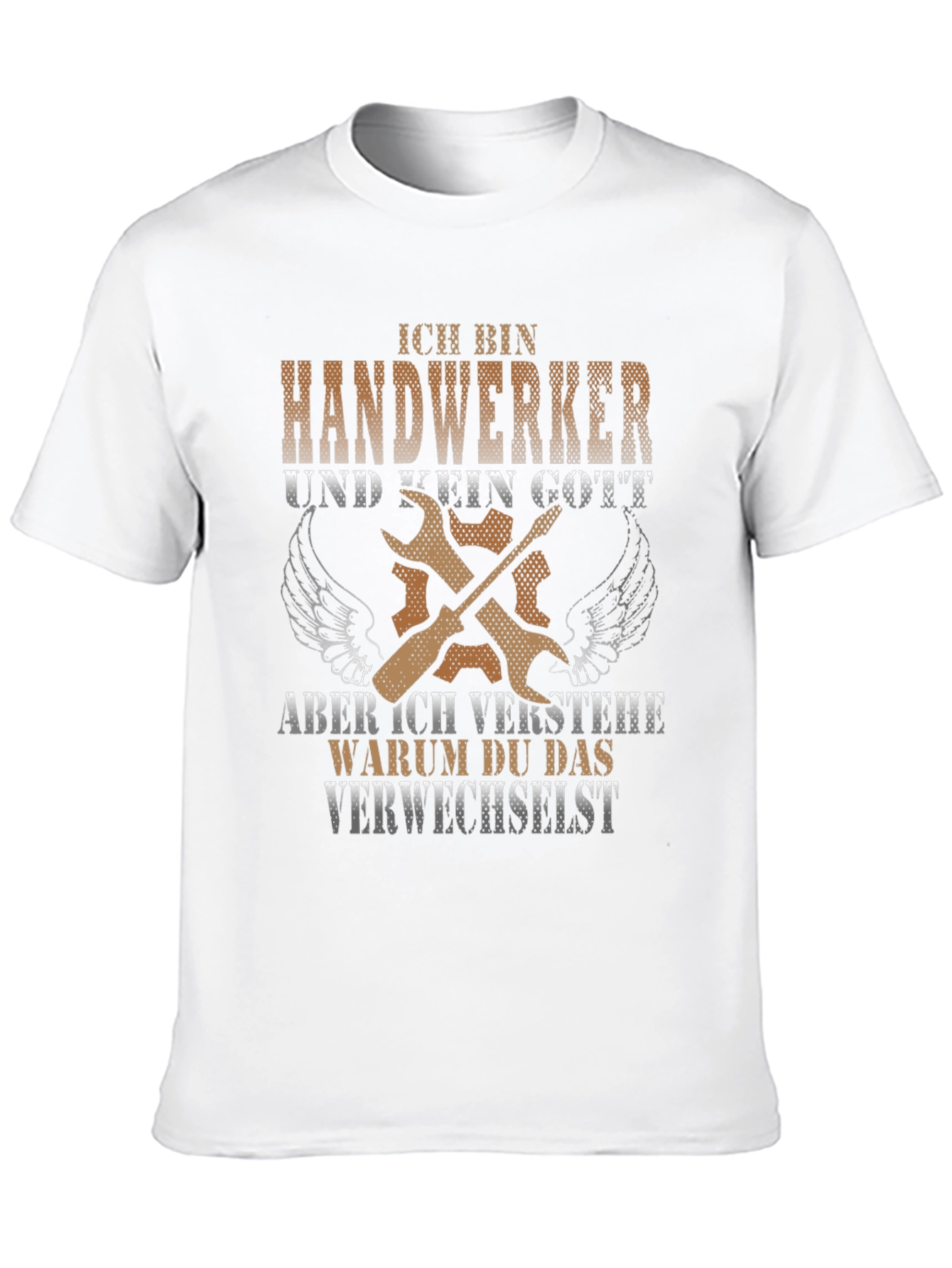 Black Handwerker T-Shirt: Not a God But Close! view 10
