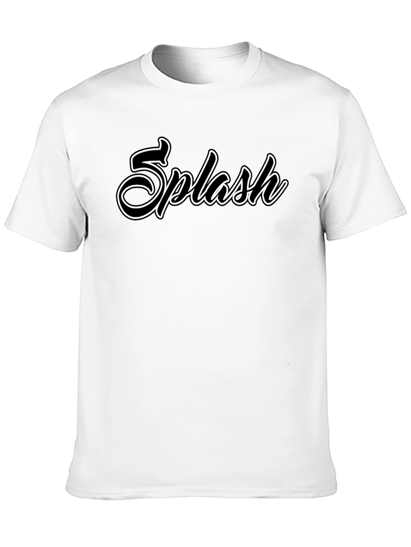 Black Splash Graphic Black T-Shirt - Casual Wear view 10