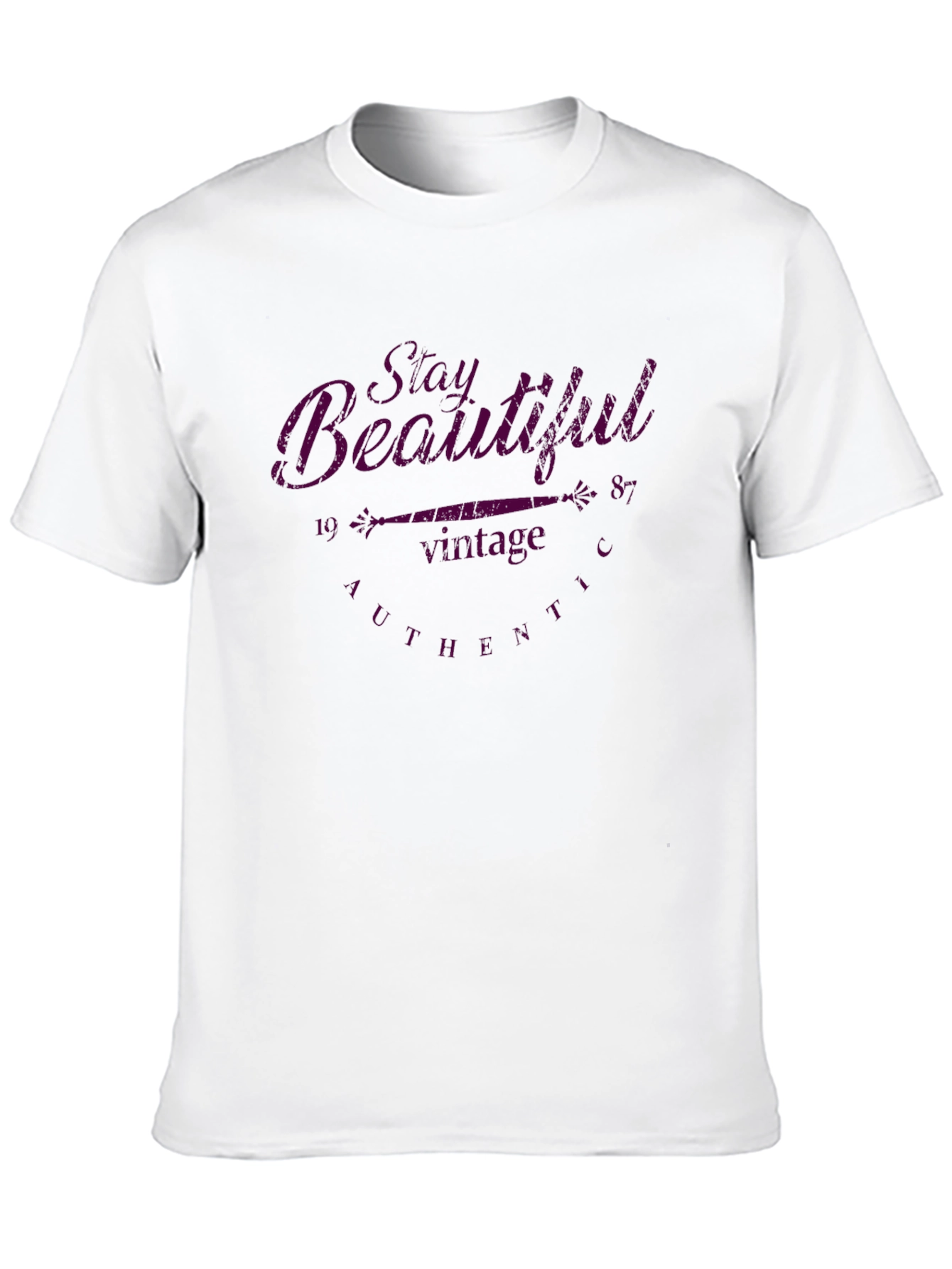 Black Stay Beautiful Vintage T-Shirt view 10