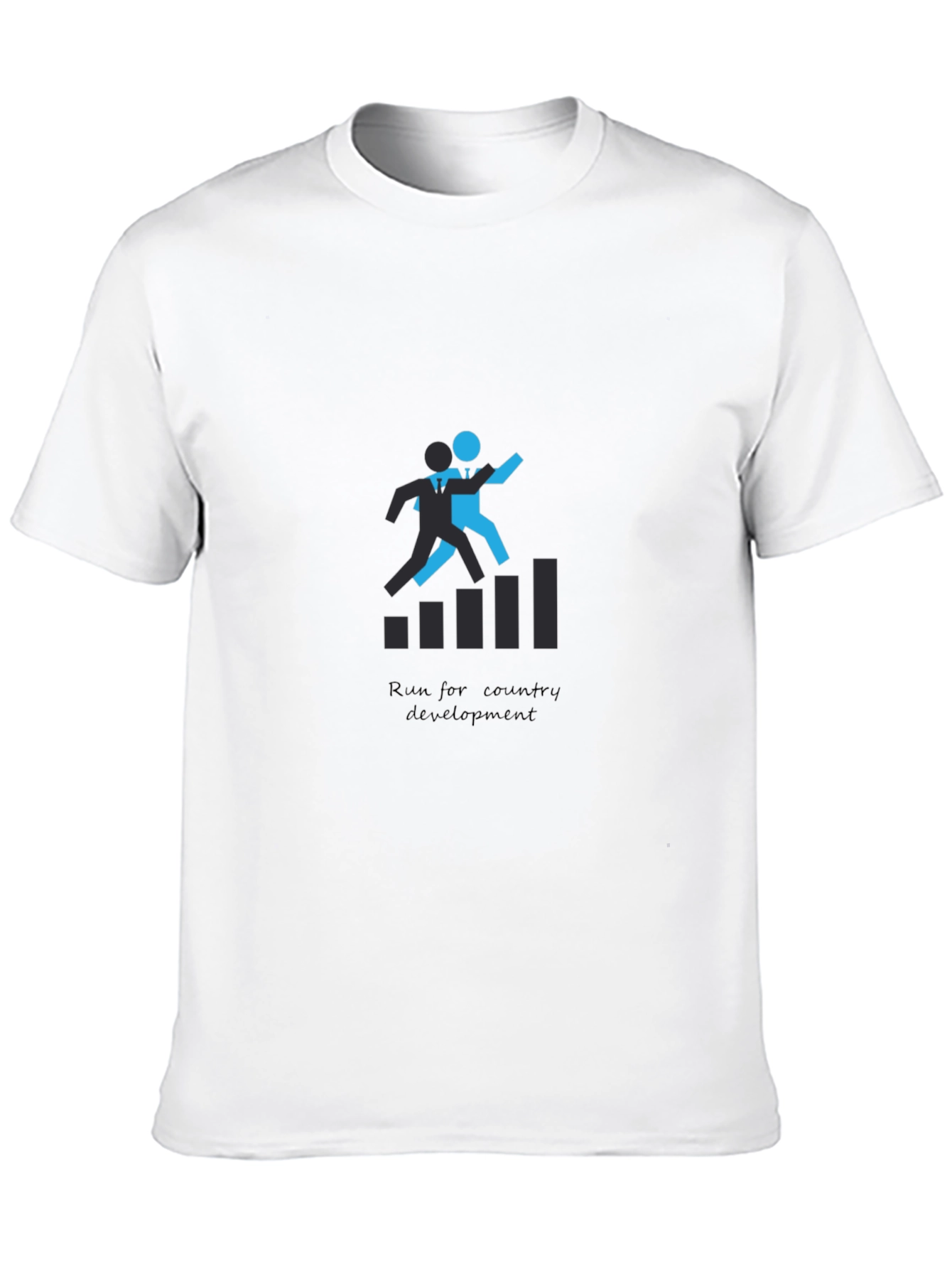 Black Run For Country Development Graphic T-Shirt view 10
