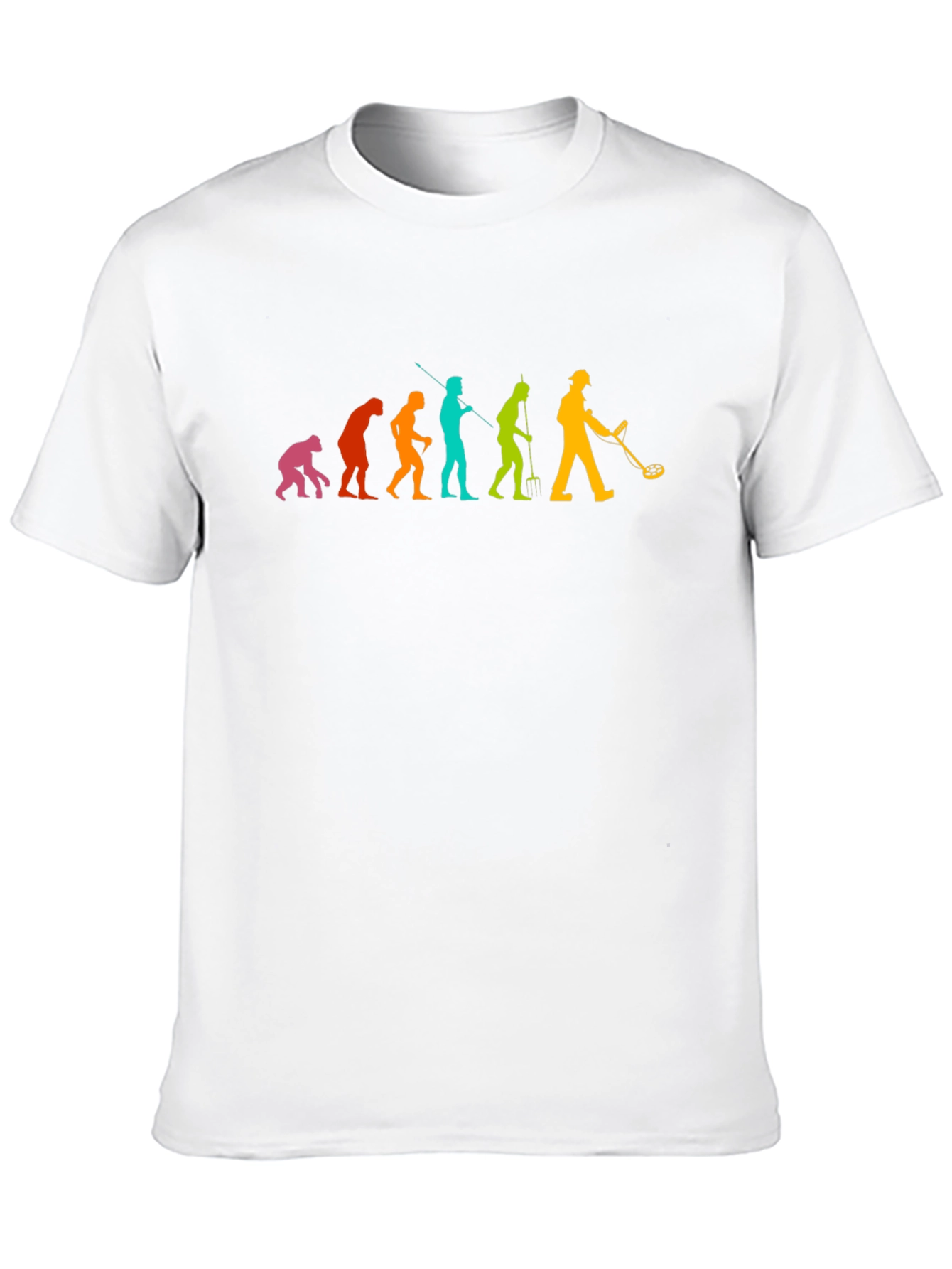 Black Evolution of Metal Detecting T-Shirt view 10