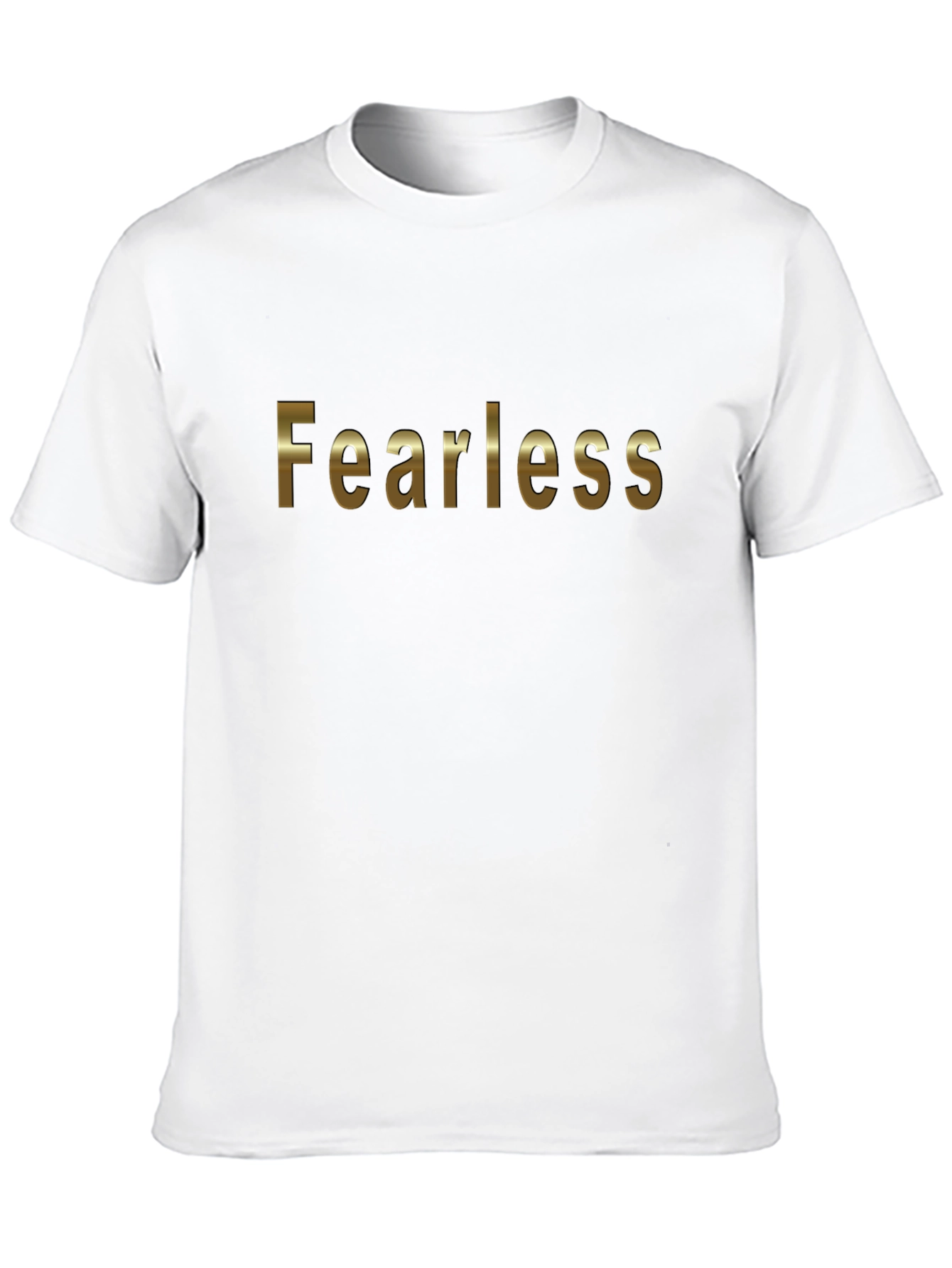 Black Fearless Gold Graphic Black Tee view 10