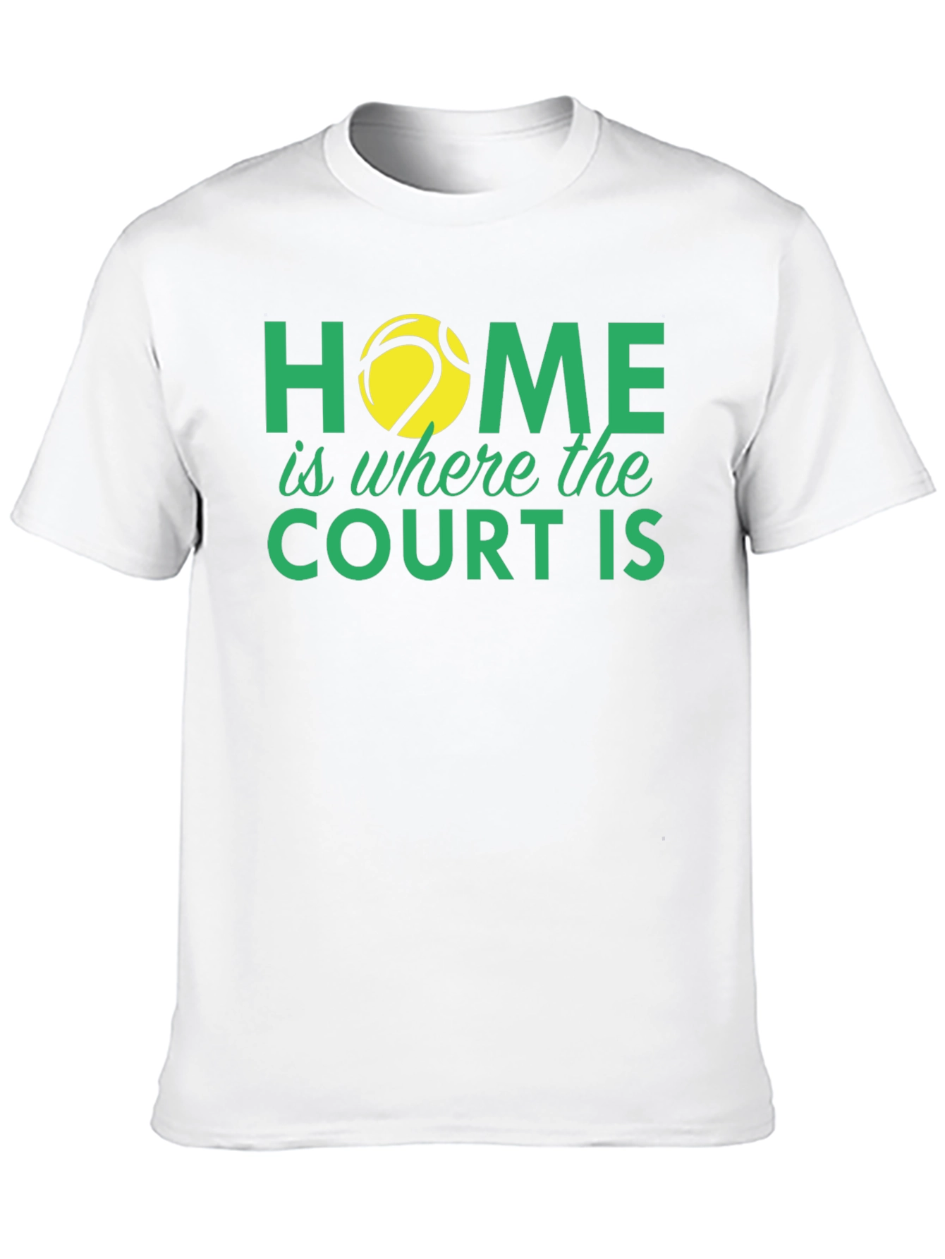 Black Tennis Lover T-Shirt: Home is Where the Court Is view 10