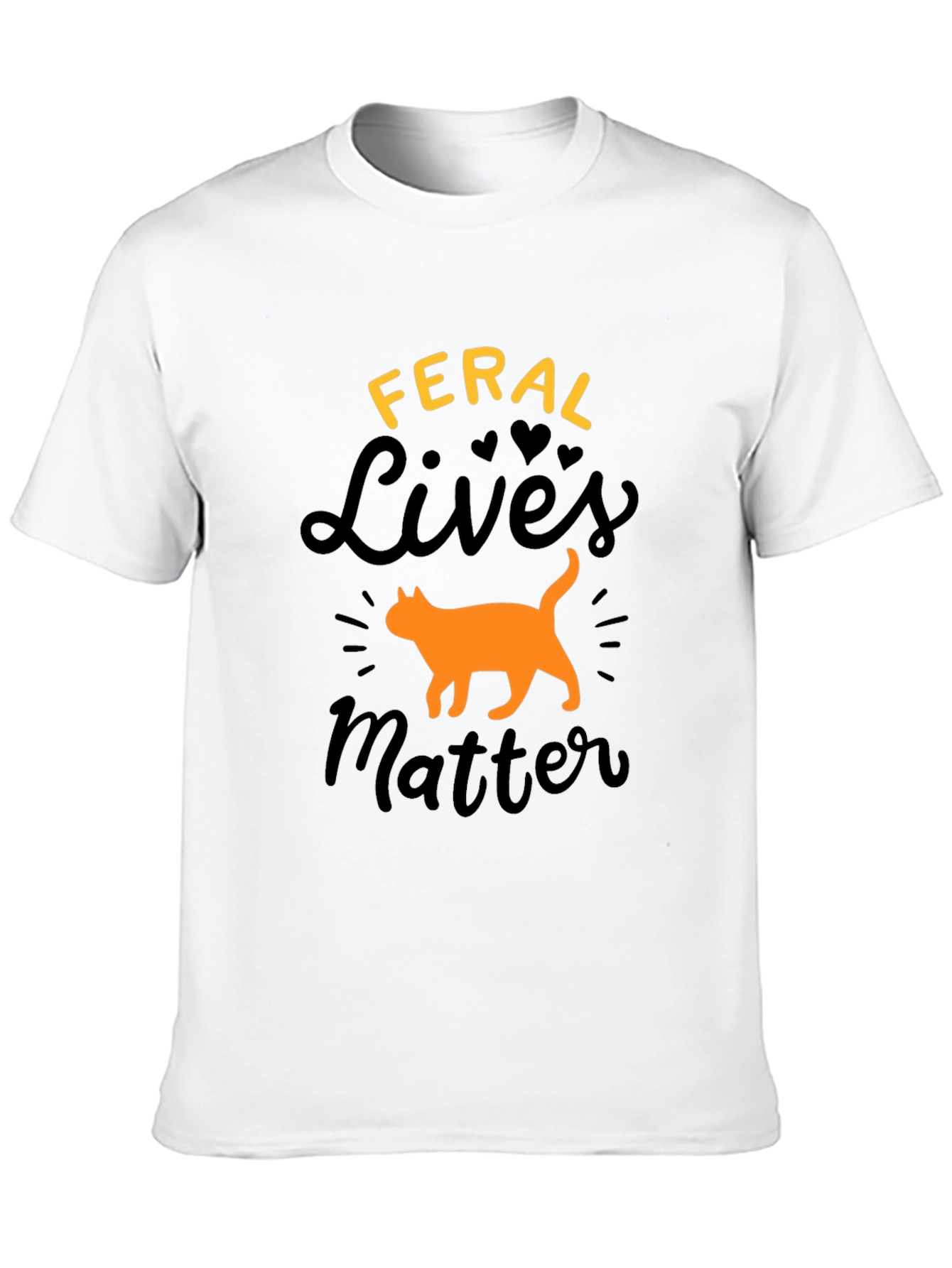 Black Feral Lives Matter Graphic Tee view 10