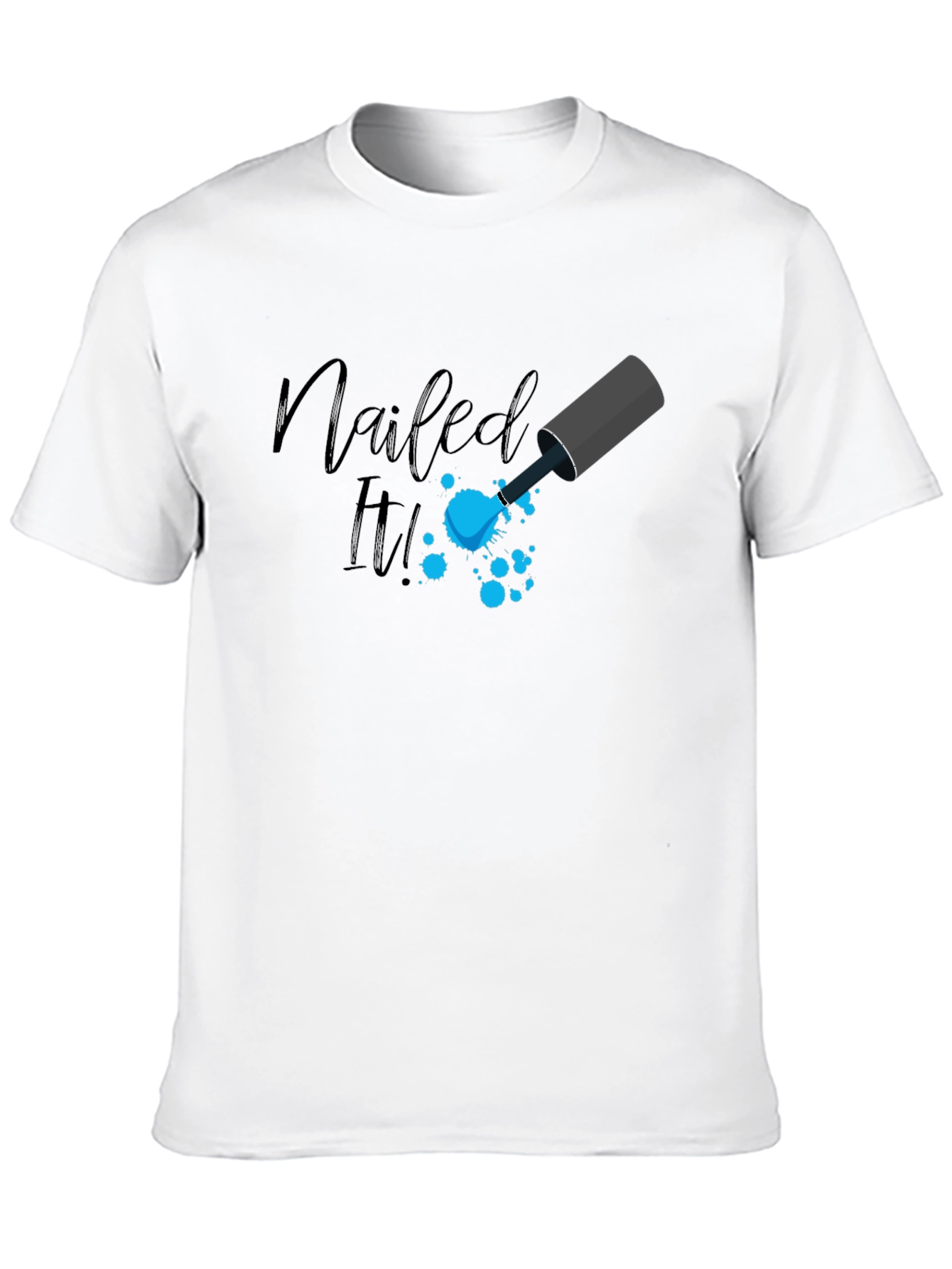 Black Nailed It! Graphic Print Tee - Trendy Design view 10