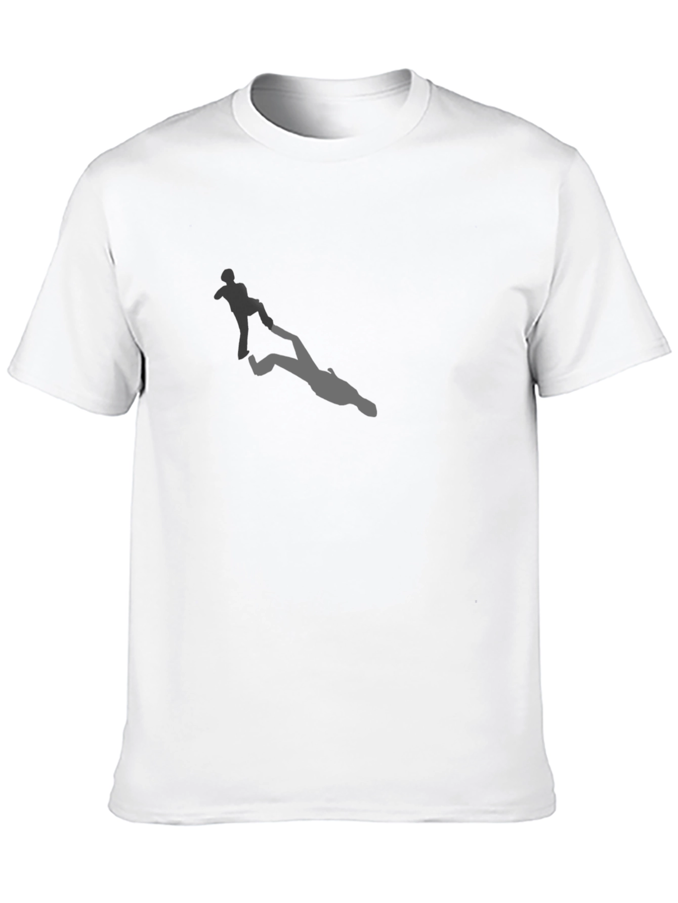 Black Men's Graphic Tee - Climber's Shadow view 10