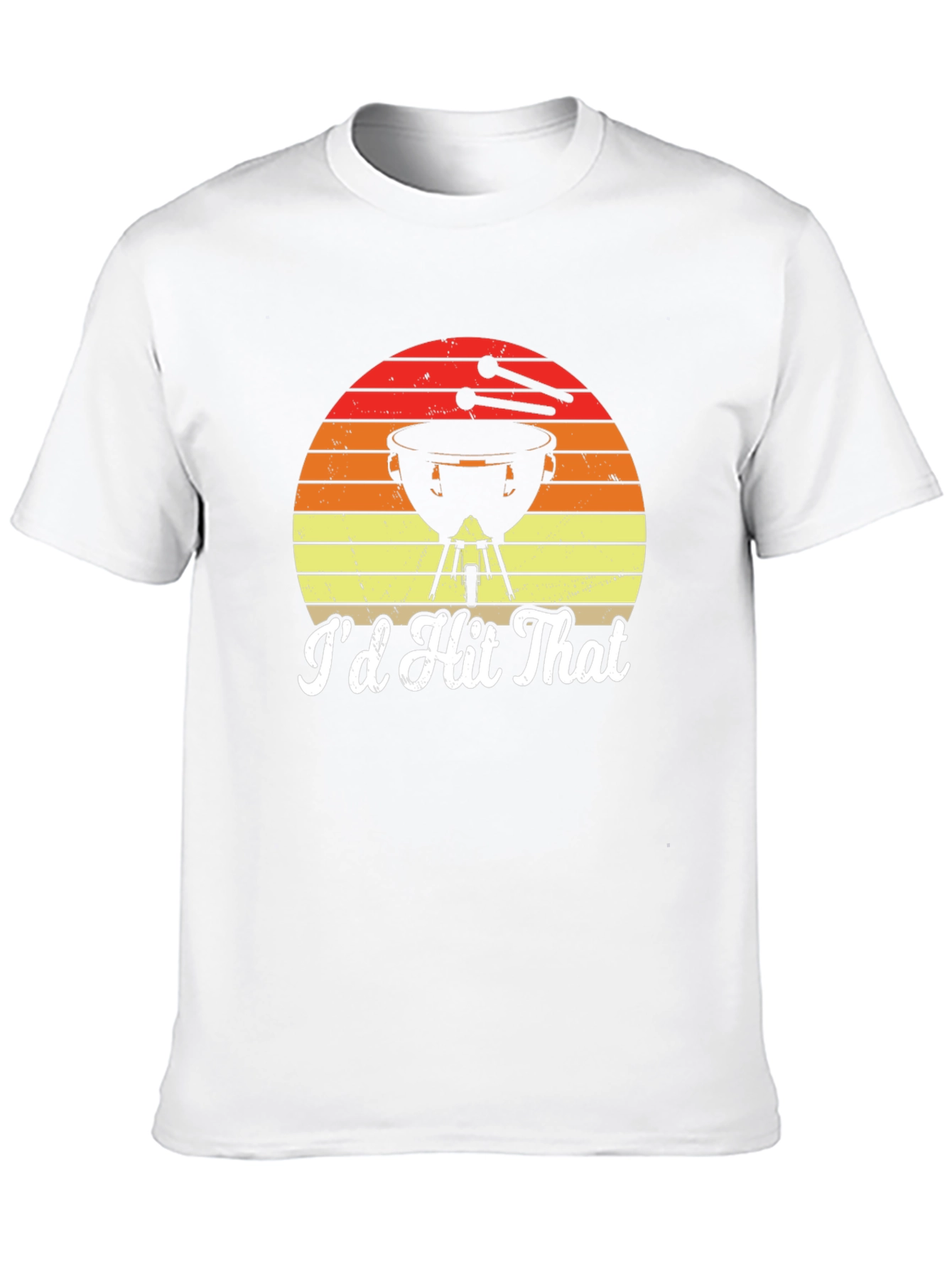 Black I'd Hit That Percussion T-Shirt view 10