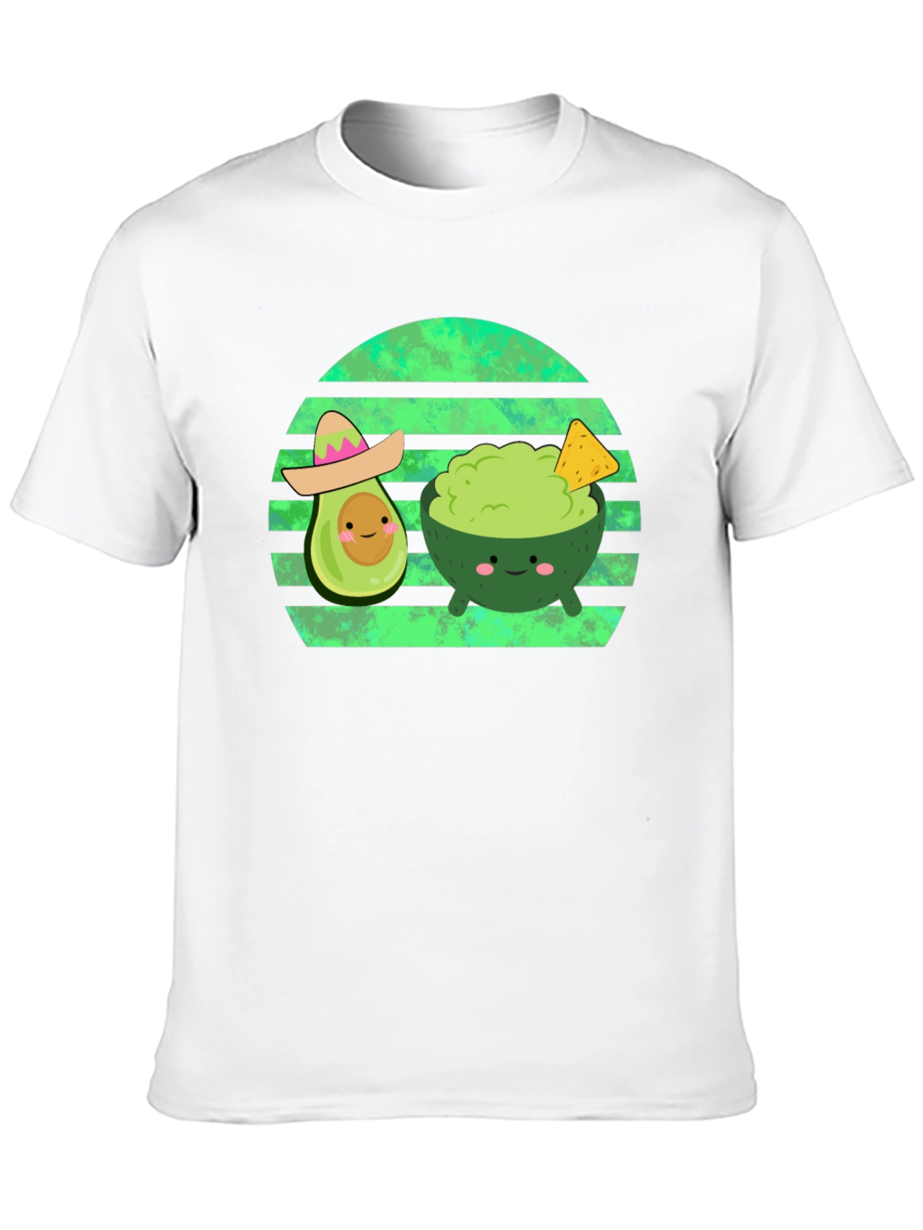 Black Cute Avocado Guac T-Shirt - Foodie Fun! view 10